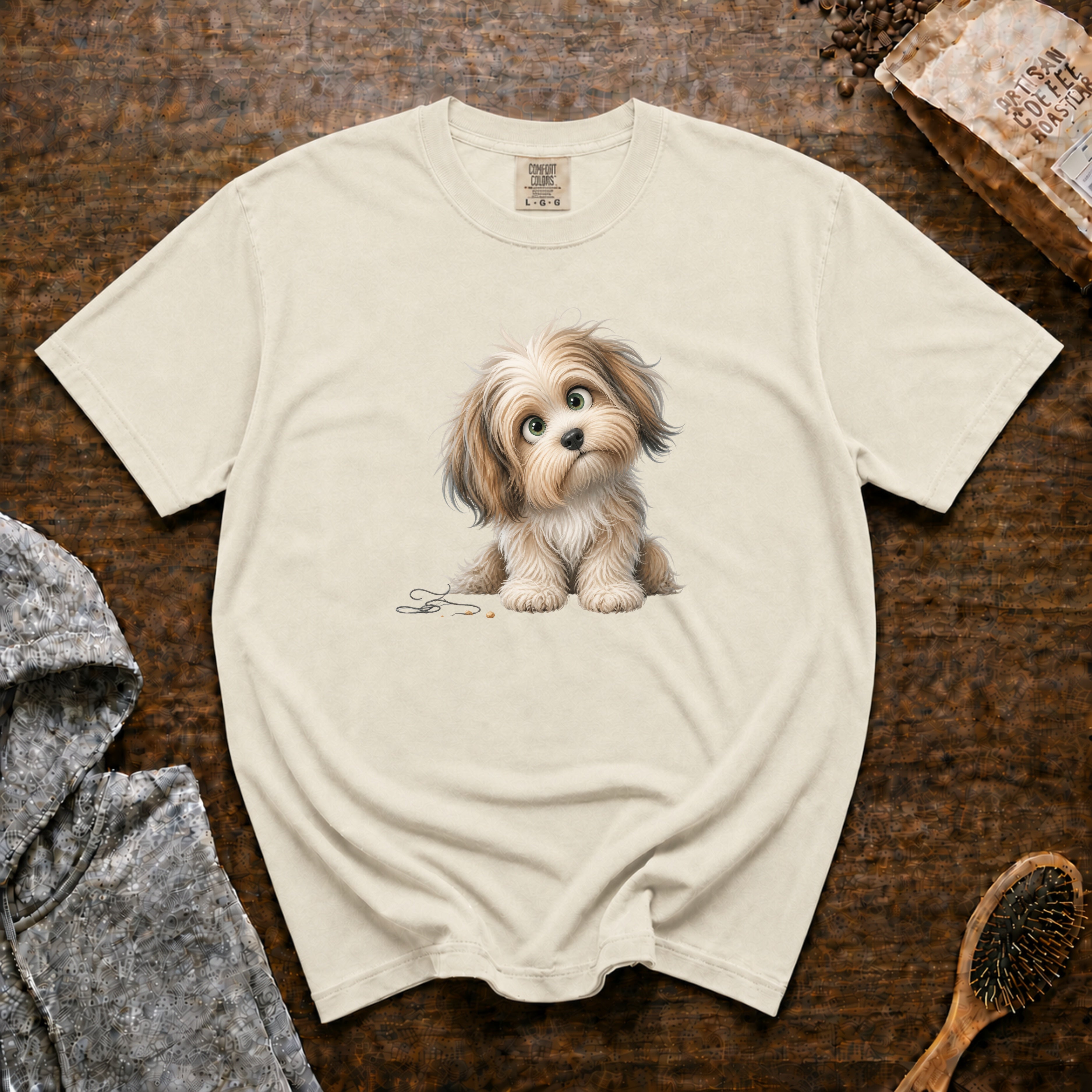 Curious. Havanese T-Shirt — Ivory