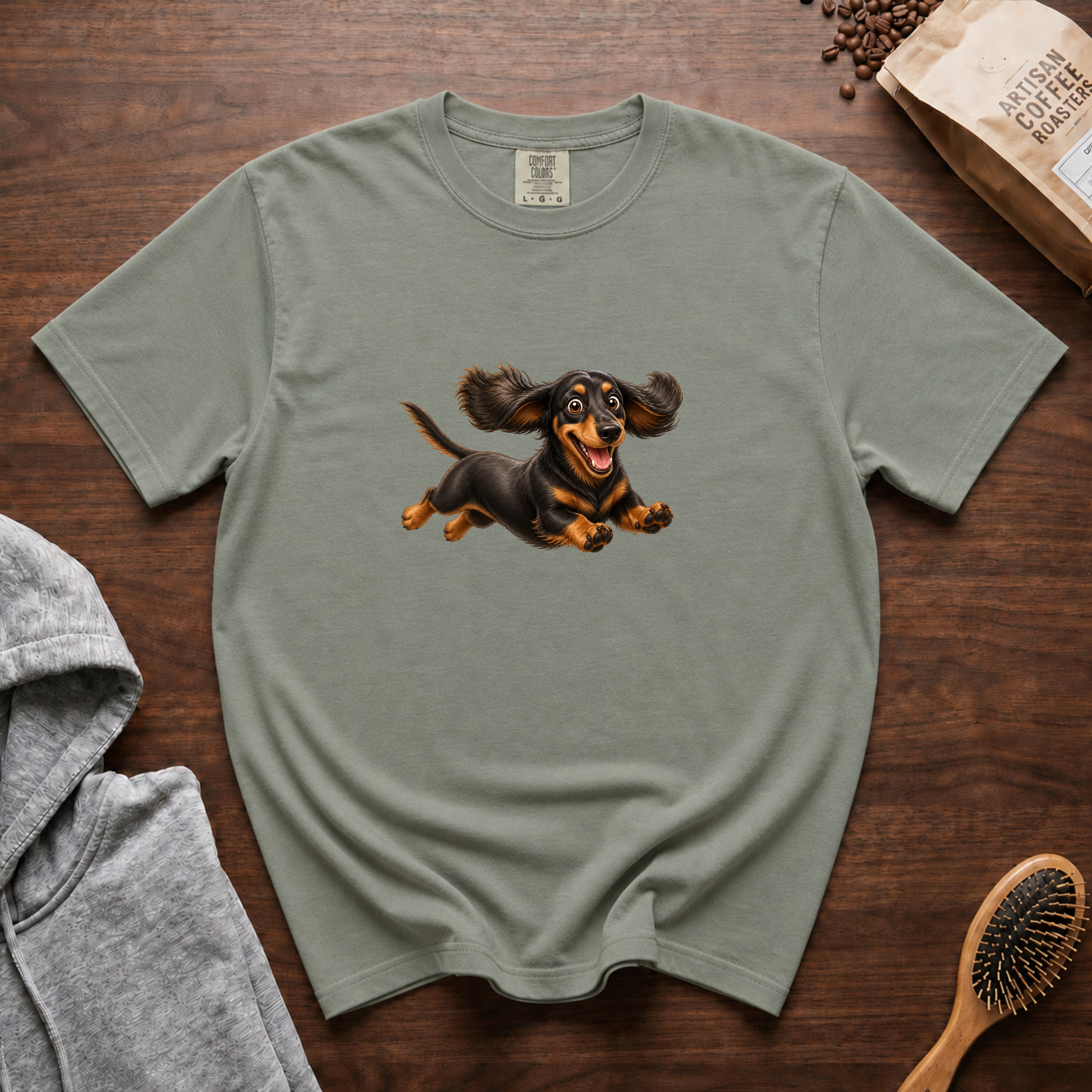 Dachshund Dash T-Shirt — Bay