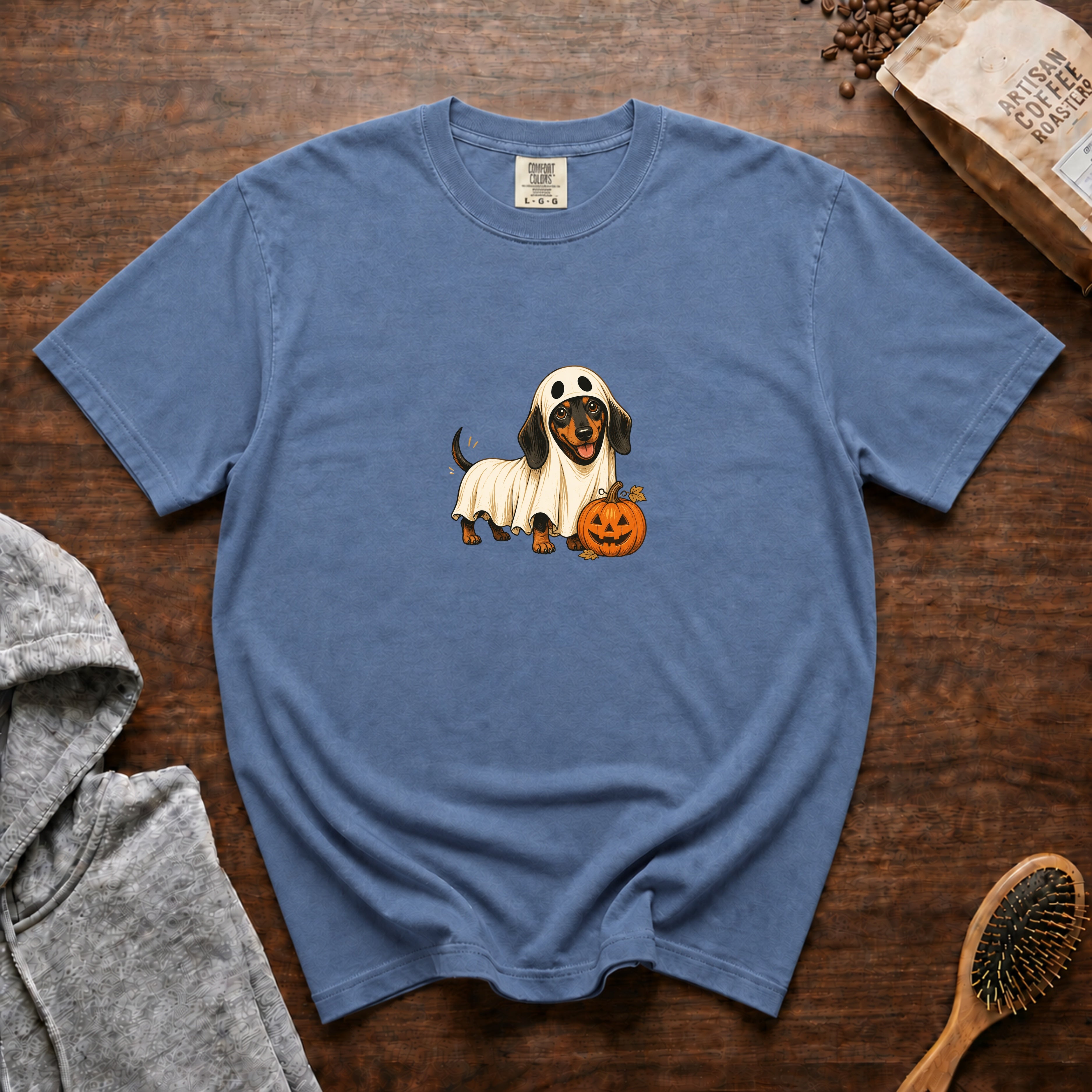 Dachshund Halloween T-Shirt — Blue Jean