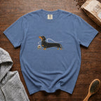 Dachshund Long Pour Espresso 1 T-Shirt — Blue Jean
