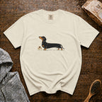 Dachshund Long Pour Espresso 1 T-Shirt — Ivory