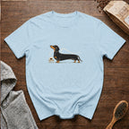 Dachshund Long Pour Espresso 1T-Shirt — Chambray
