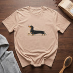 Dachshund Long Pour Espresso 1T-Shirt — Ivory