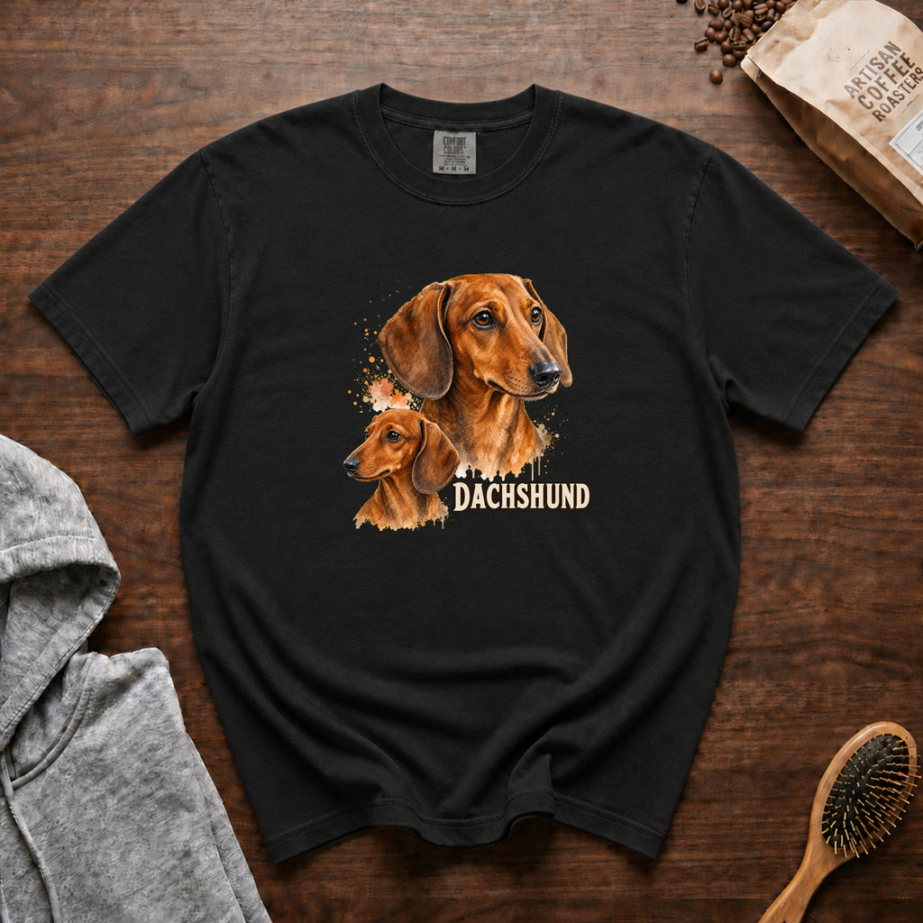 Dachshund T-Shirt — Black