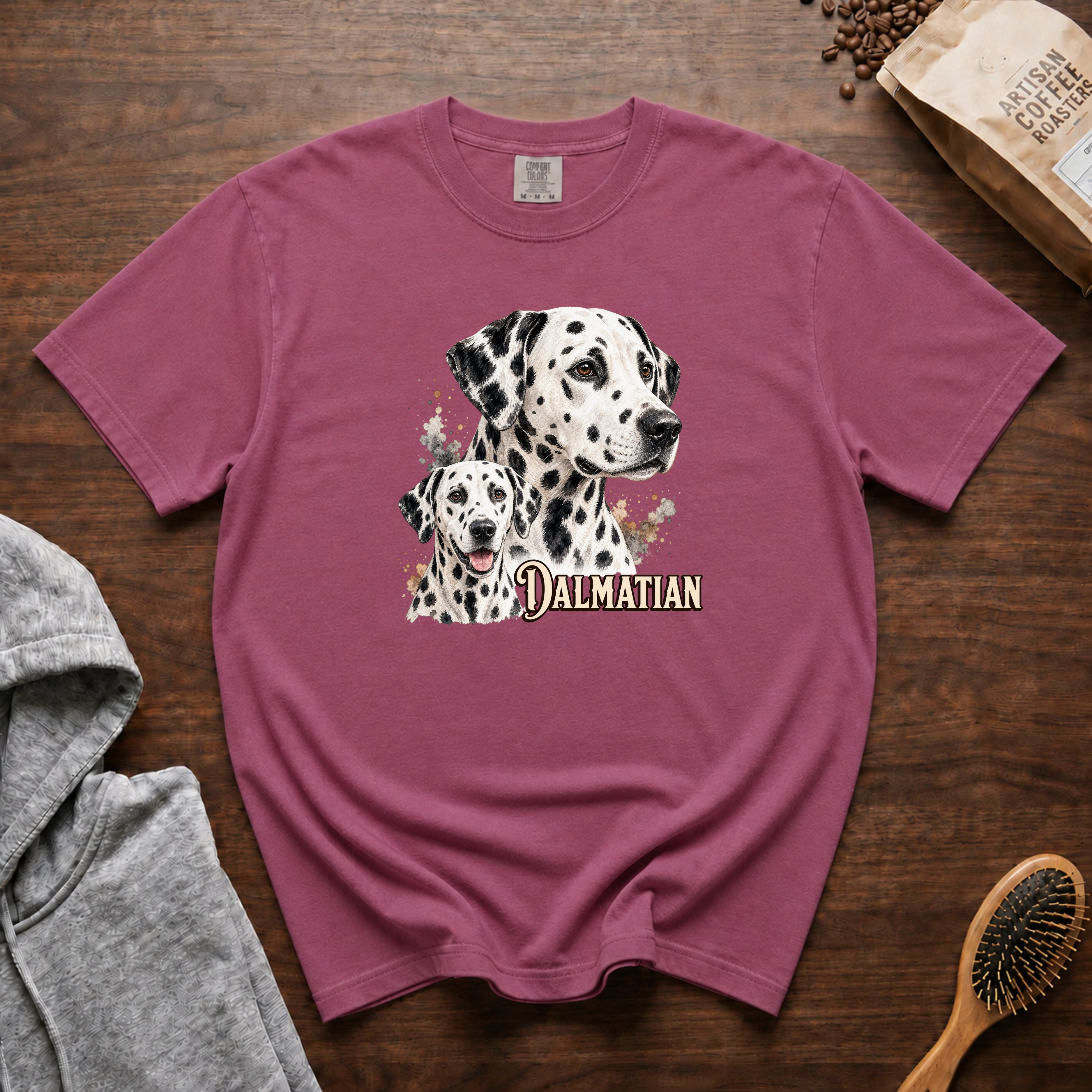 Dalmatian T-Shirt — Berry
