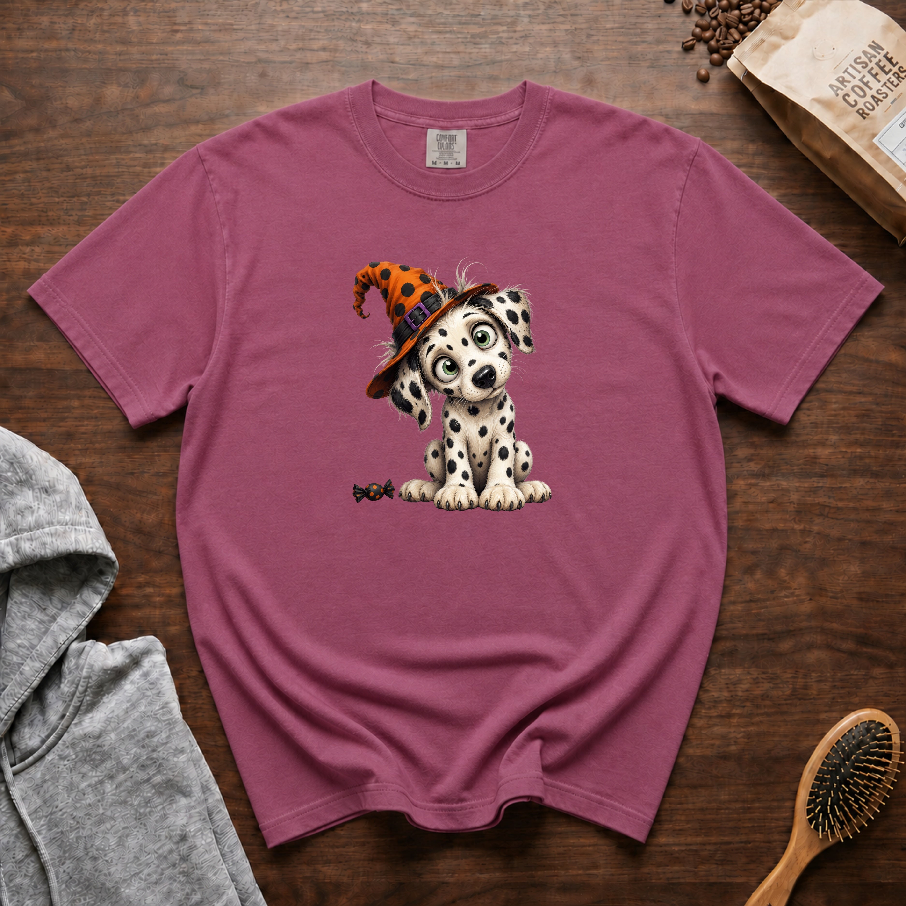 Dalmatian T-Shirt — Berry