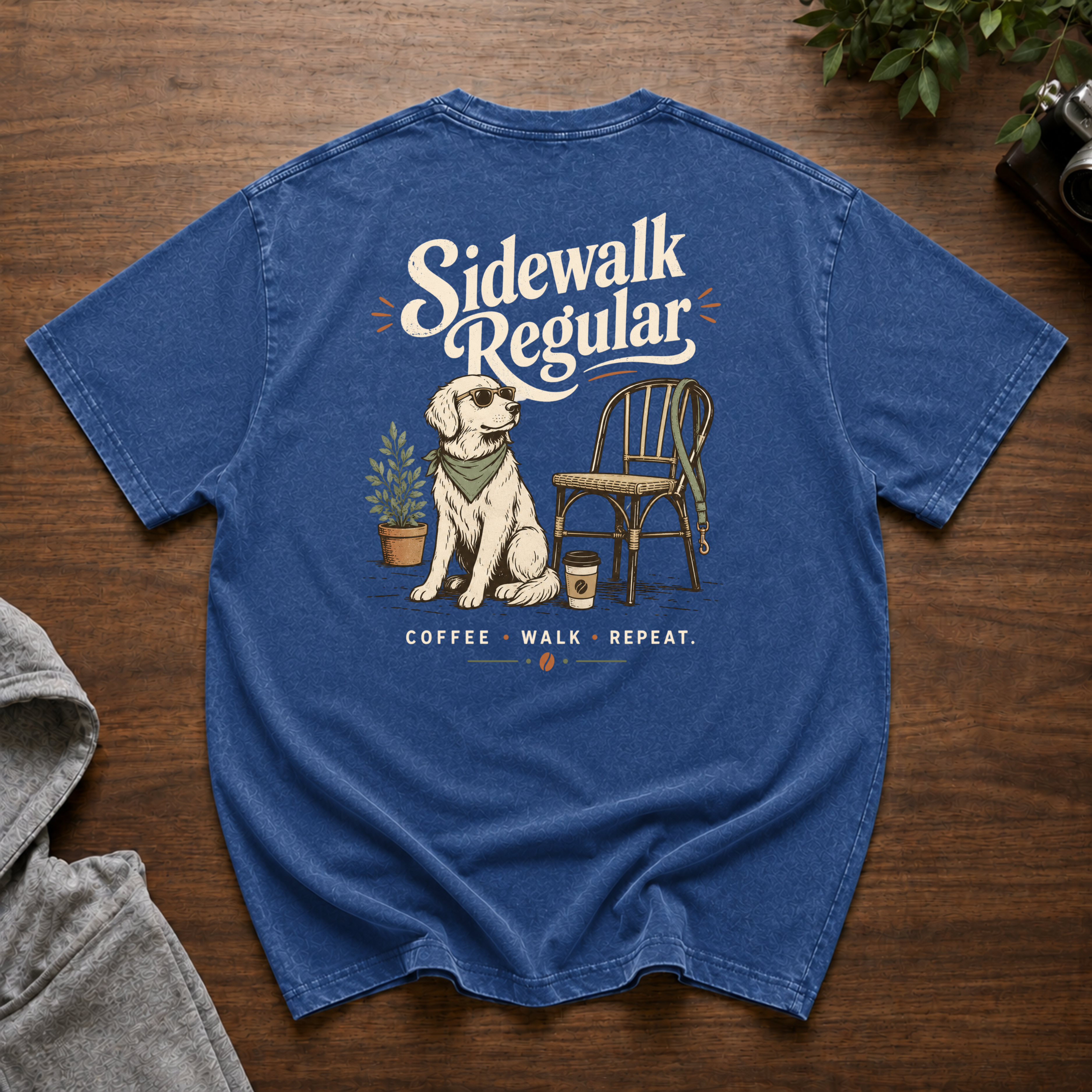 Sidewalk Regular Snow Washed Oversized Cotton T-Shirt