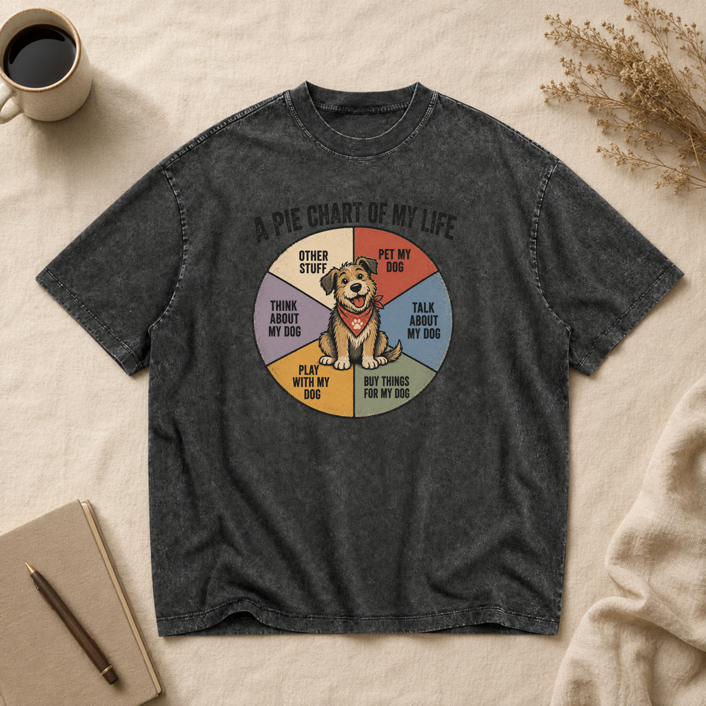 Custom Photo Upload Oversized Tee Vintage Snow Wash
