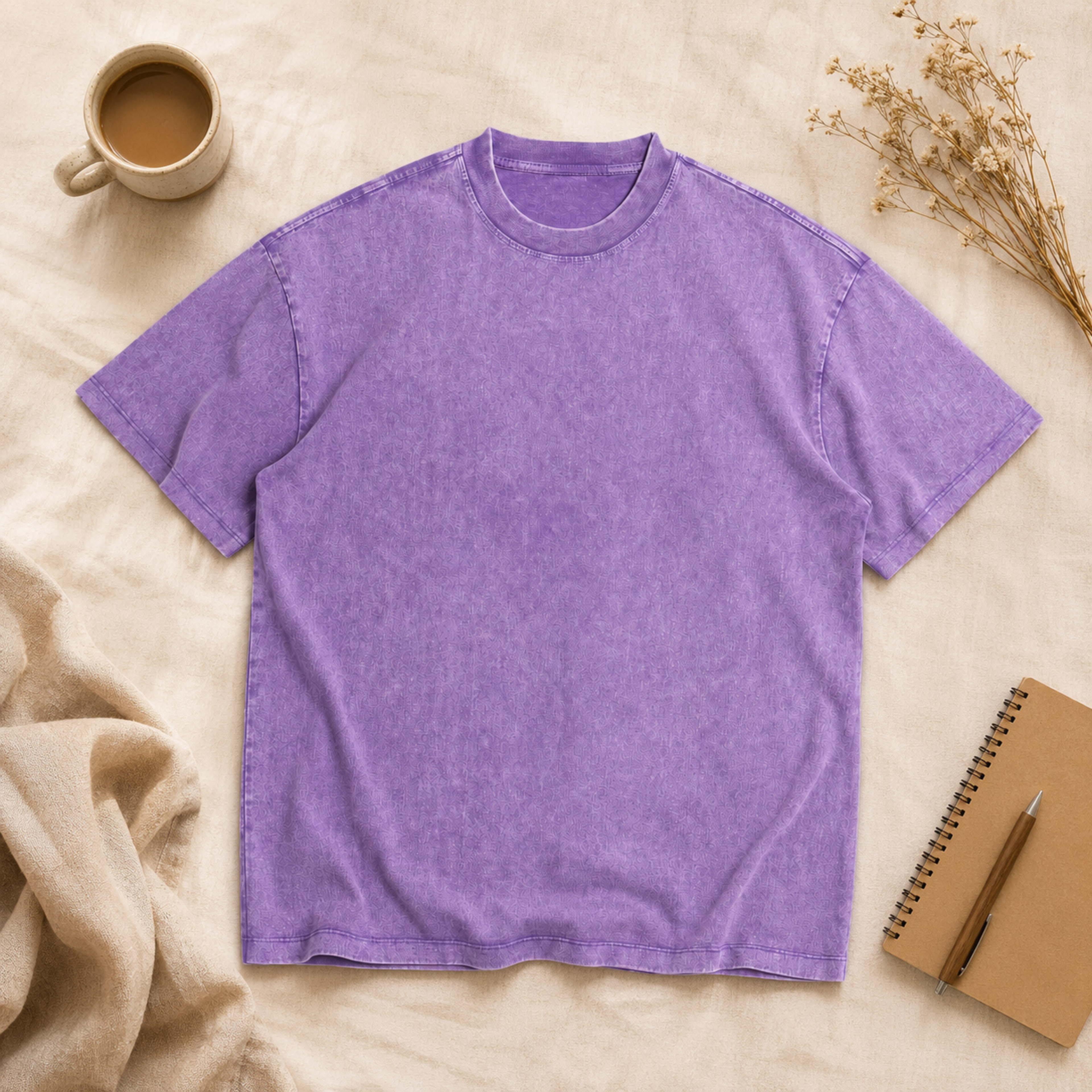 Unisex Oversized Snow Wash T-shirt 285GSM