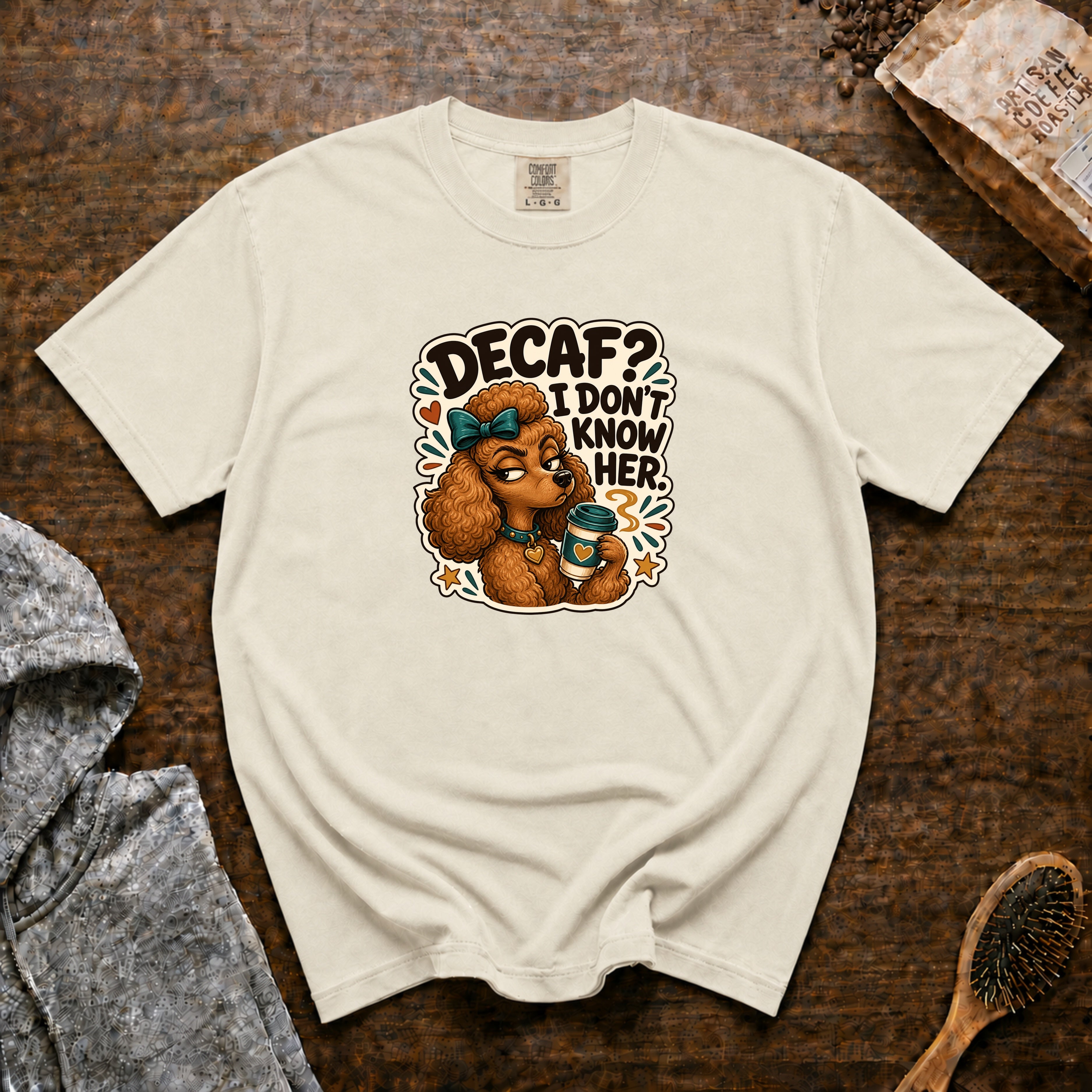 Decaf I Don'T Know Her T-Shirt — Ivory