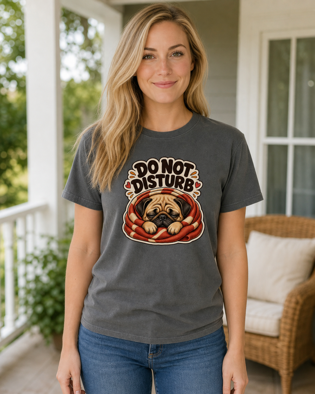 Do Not Disturb T-Shirt | Funny Dog Lover Nap Time Tee
