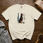 Doberman Pinscher Night Watch Espresso 1 T-Shirt — Ivory