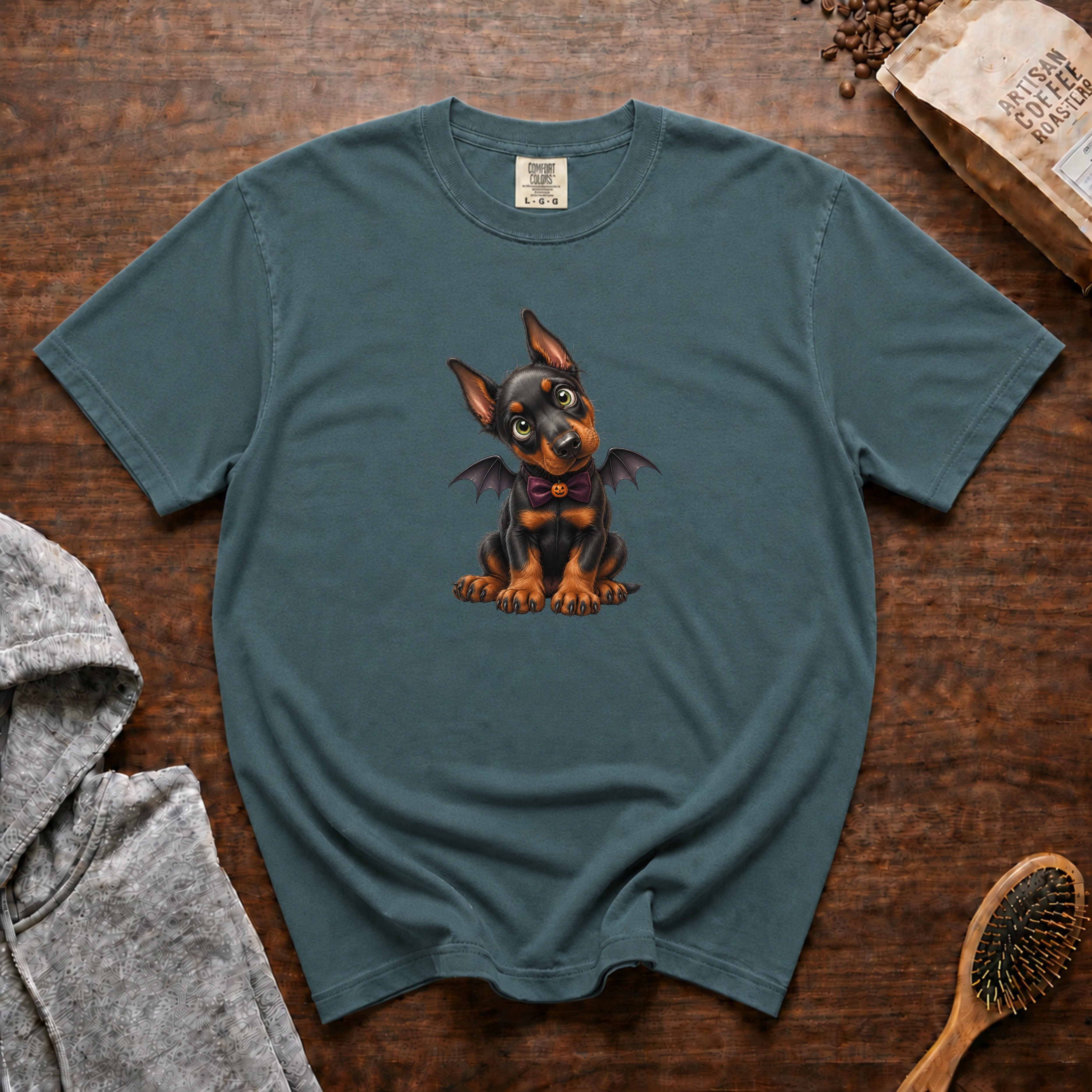 Doberman Pinscher T-Shirt — Blue Spruce
