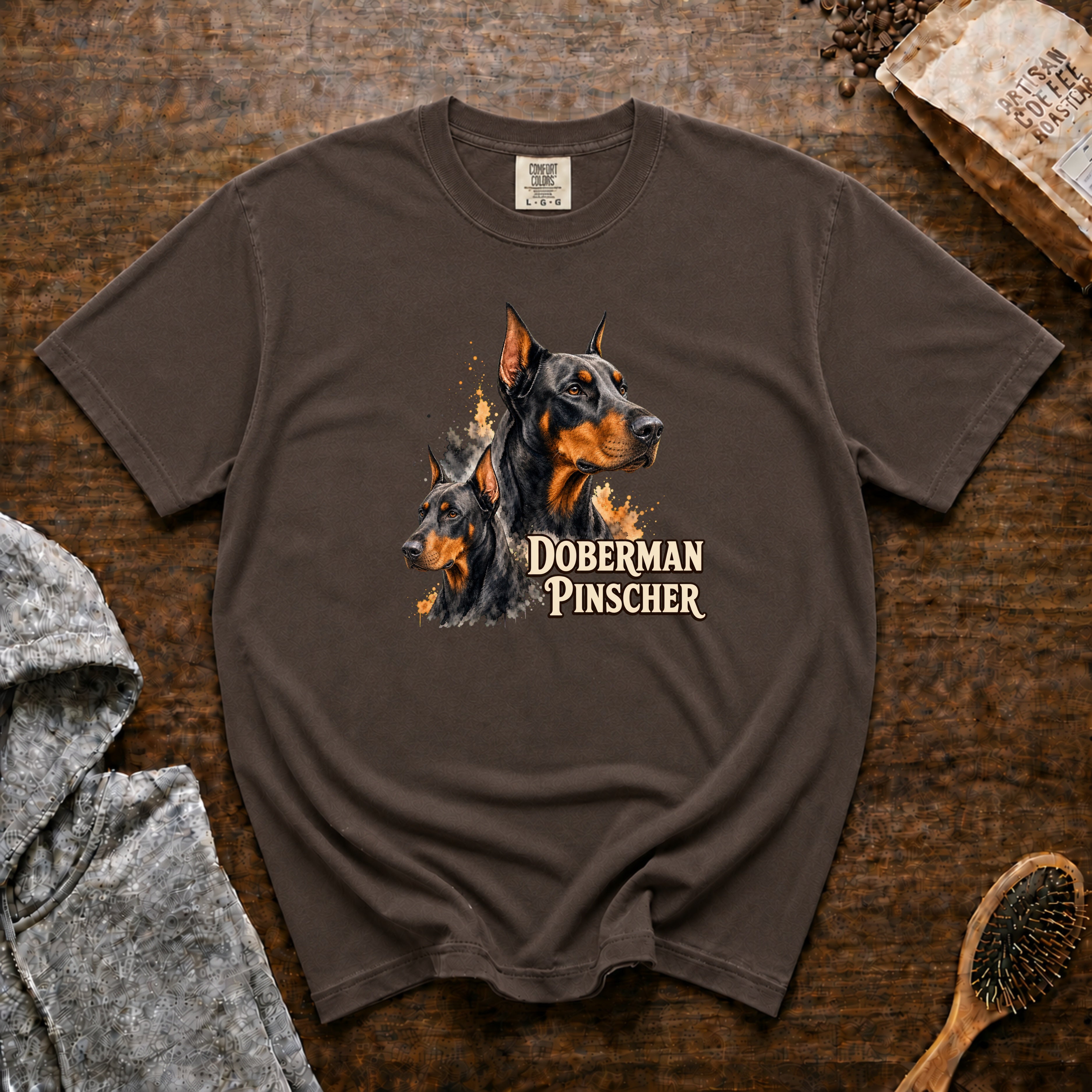 Doberman Pinscher T-Shirt — Espresso