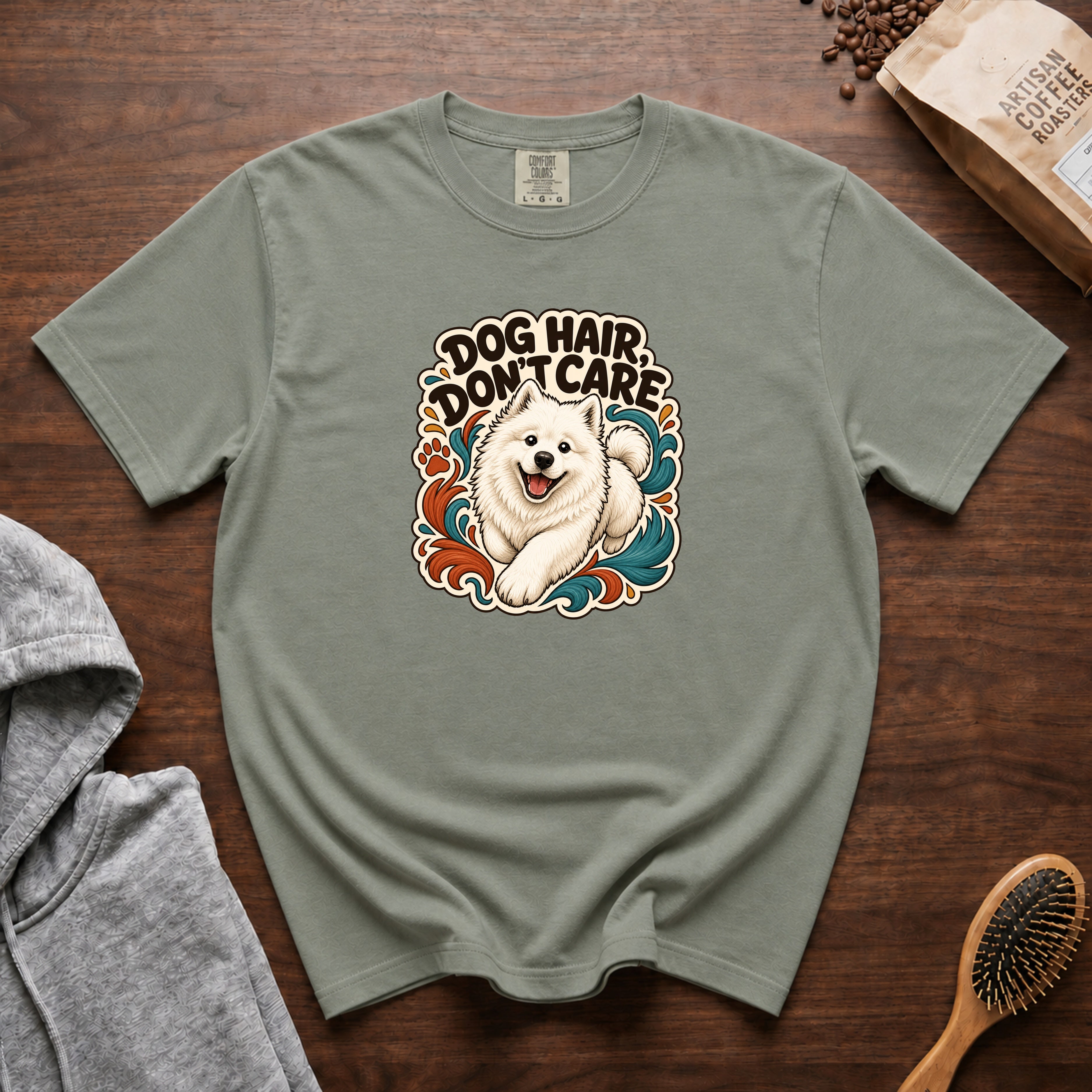 Dog Hair Don'T Care T-Shirt — Bay