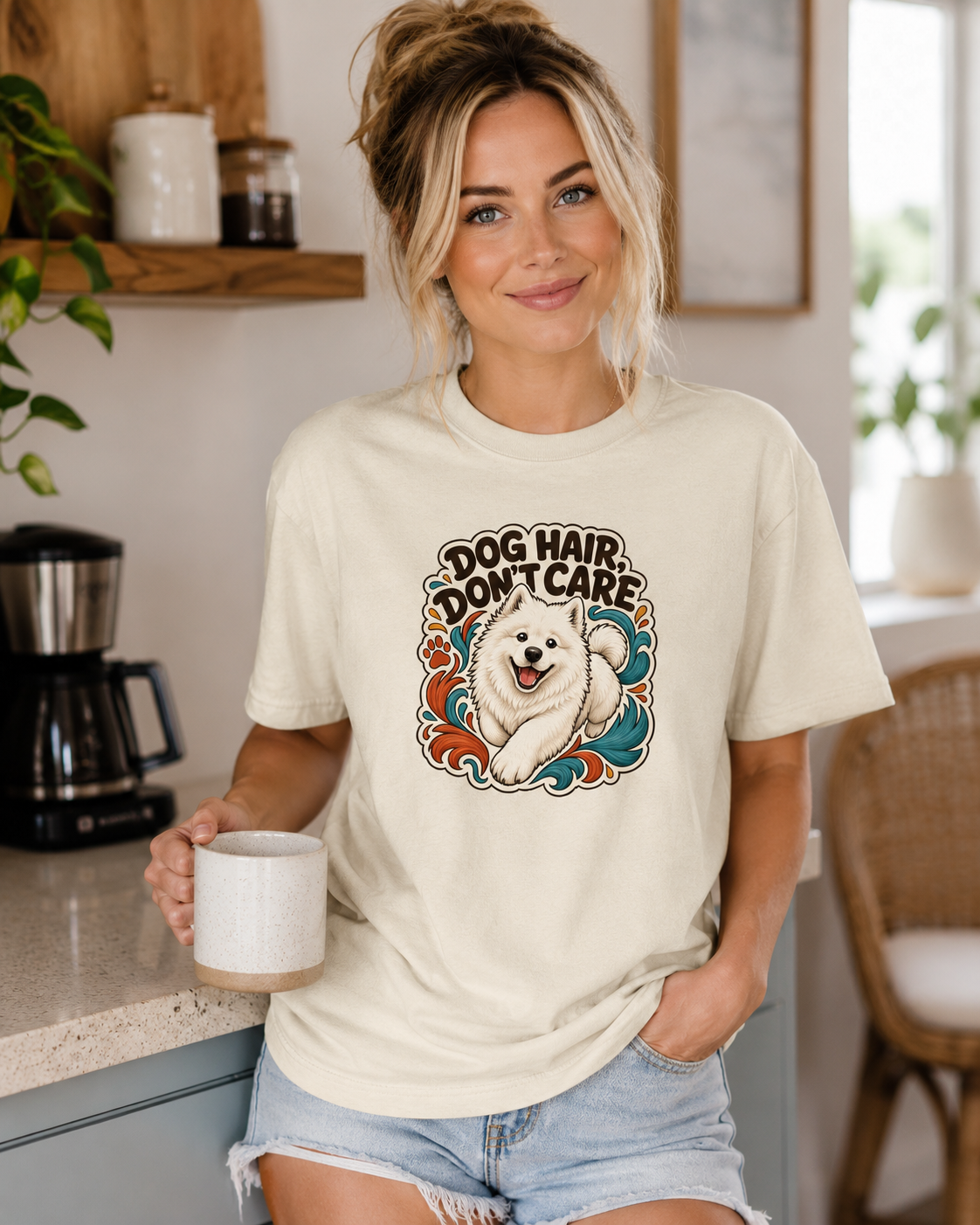 Dog Hair Don't Care T-Shirt | Funny Dog Lover Tee