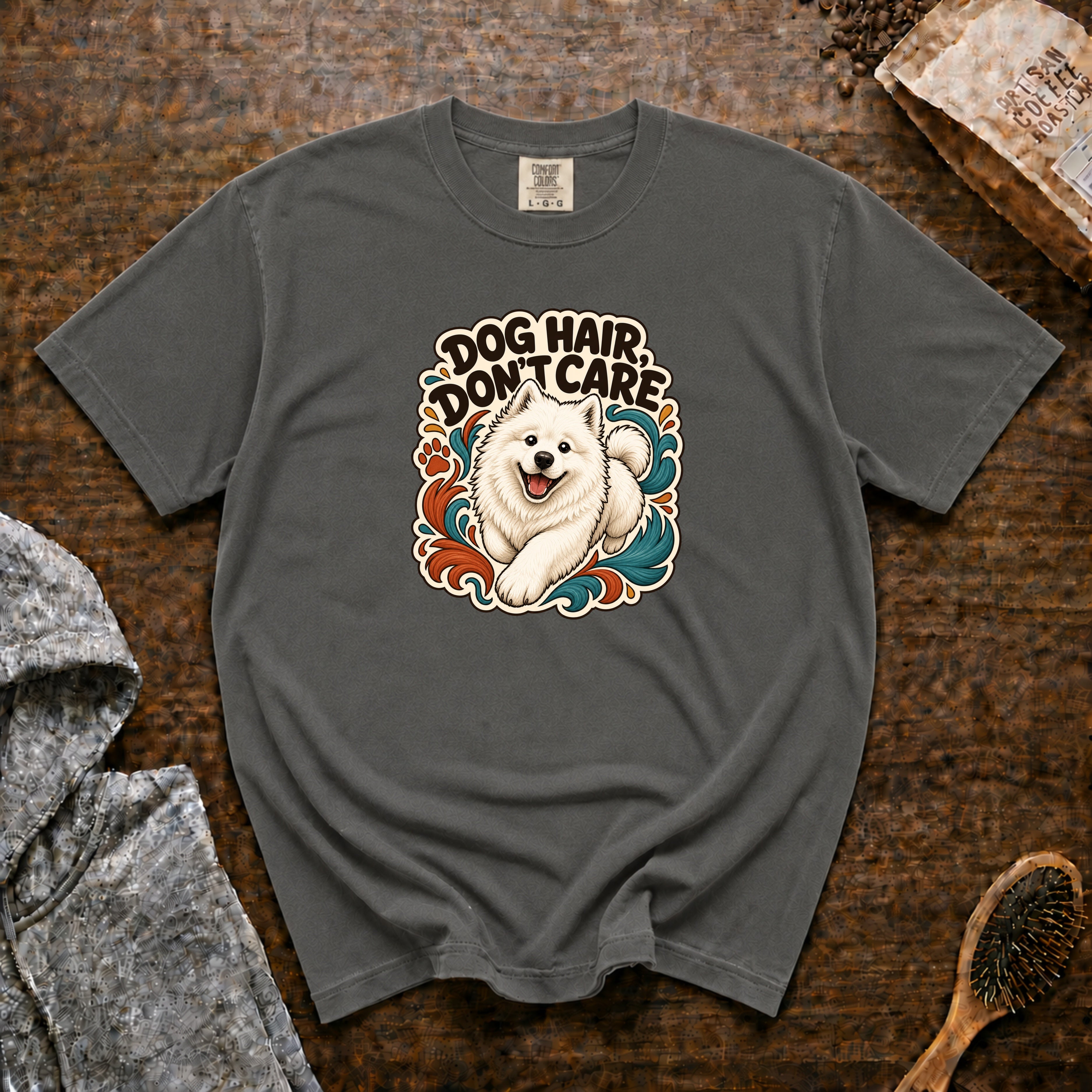 Dog Hair Don'T Care T-Shirt — Pepper