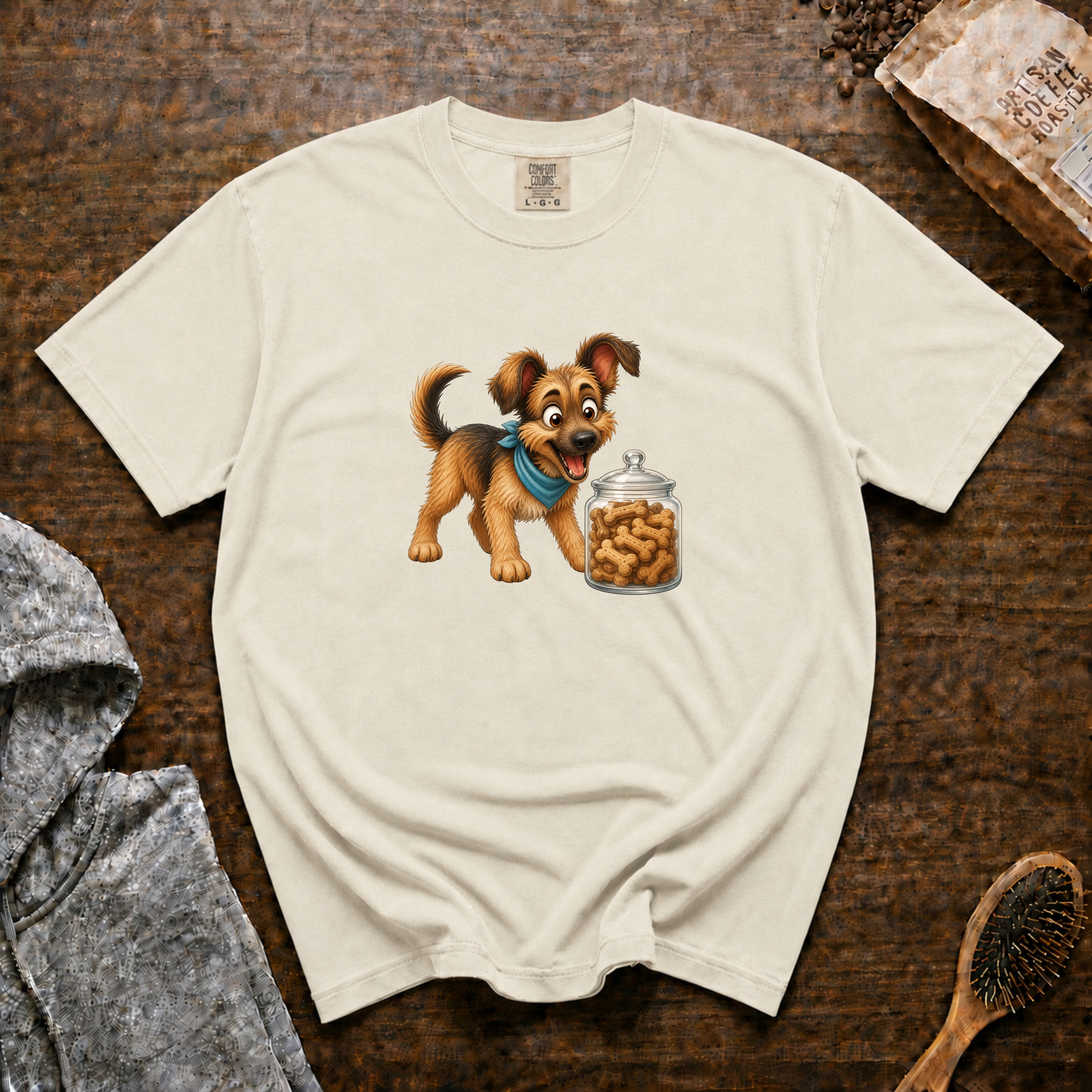 Doggy Treats T-Shirt — Ivory
