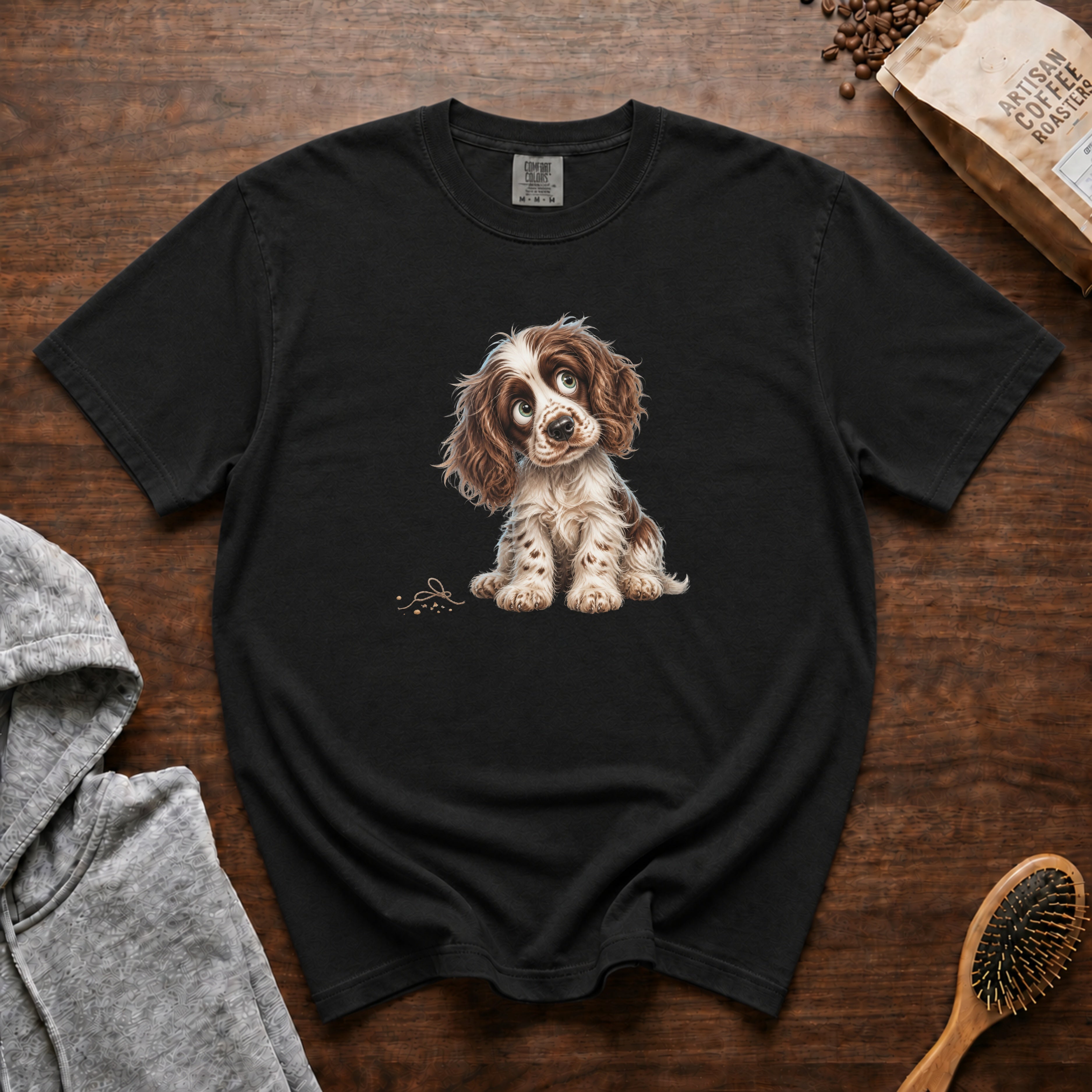 English Springer Spaniel T-Shirt — Black