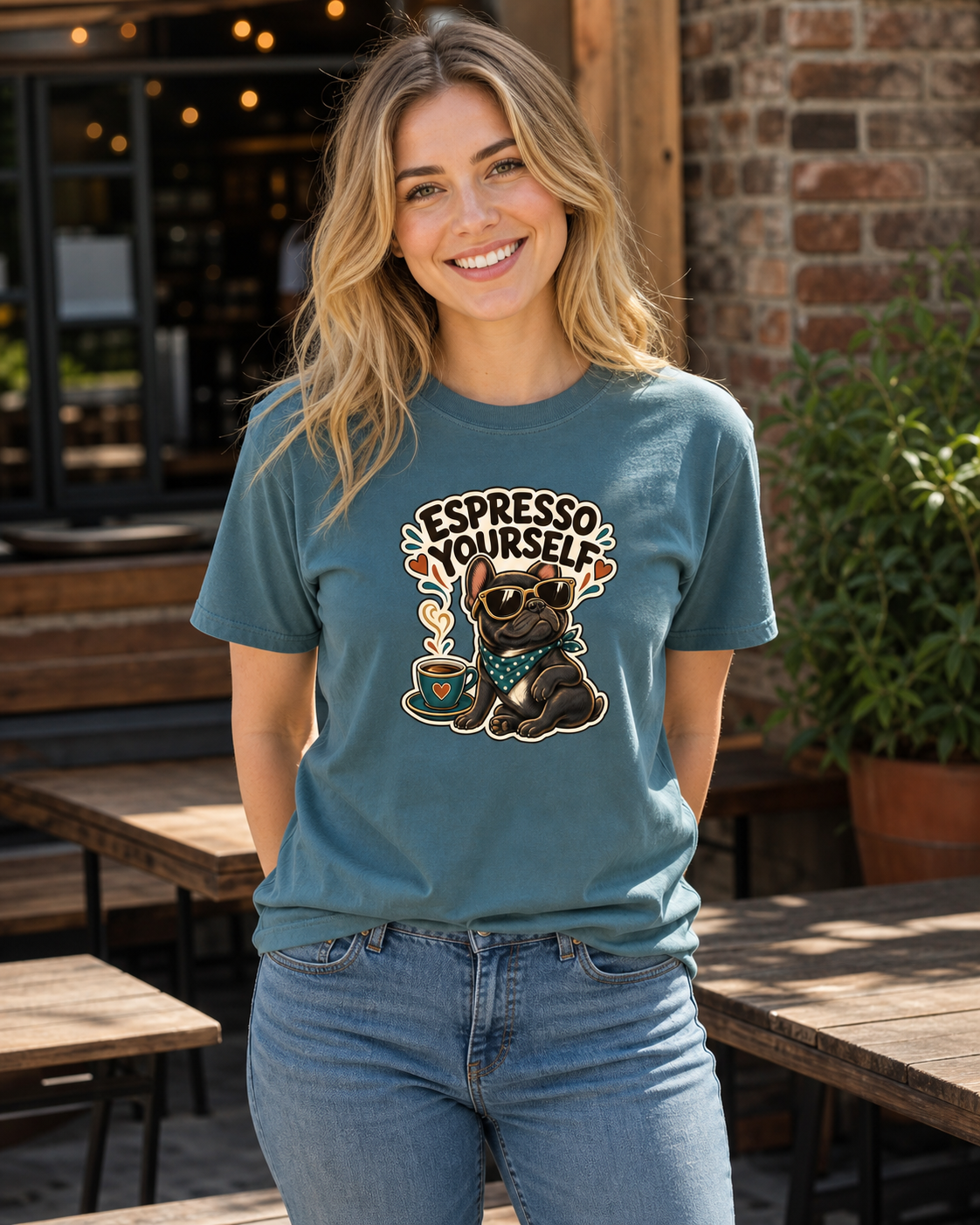 Espresso Yourself T-Shirt | Dog Coffee Lover Funny Tee