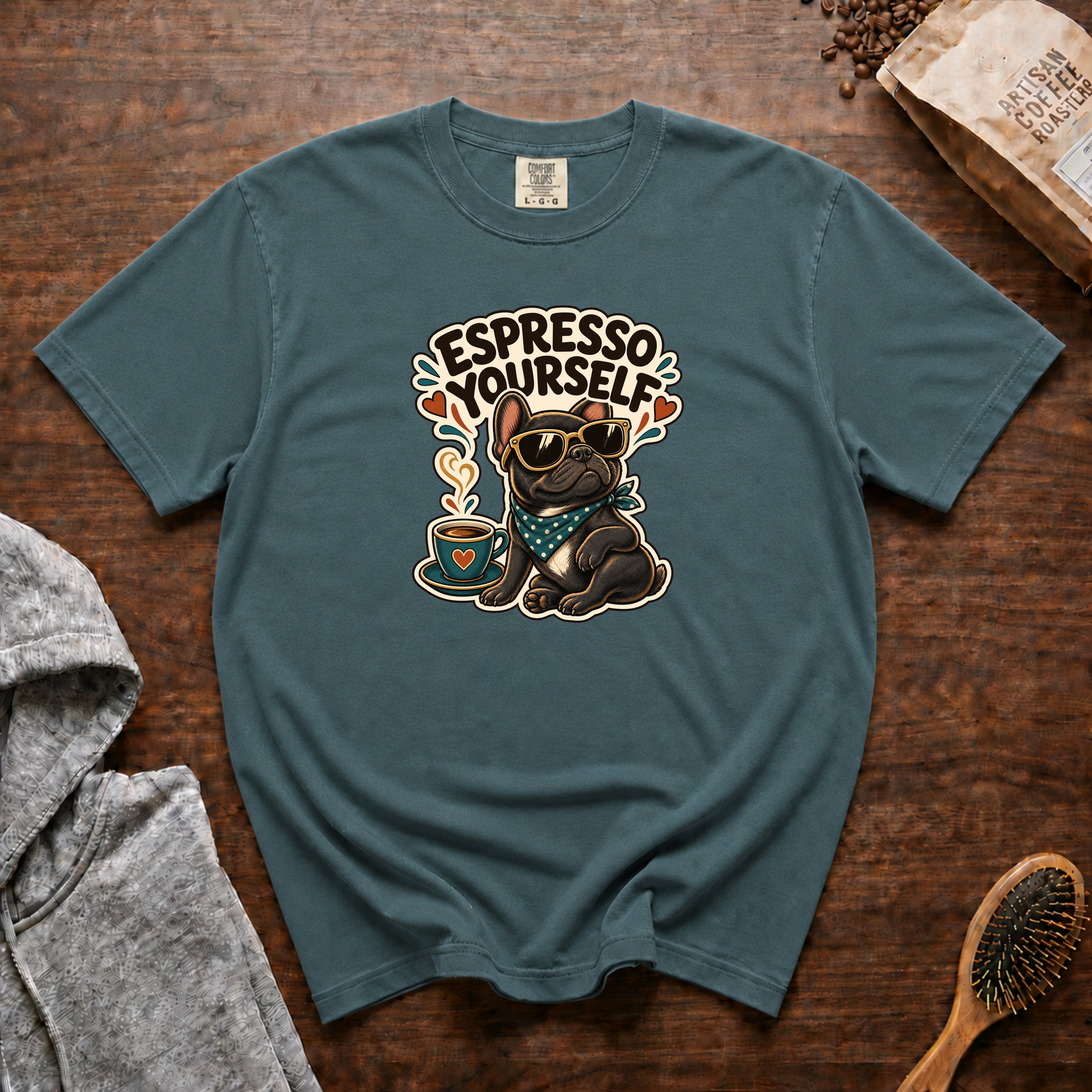 Espresso Yourself T-Shirt — Blue Spruce
