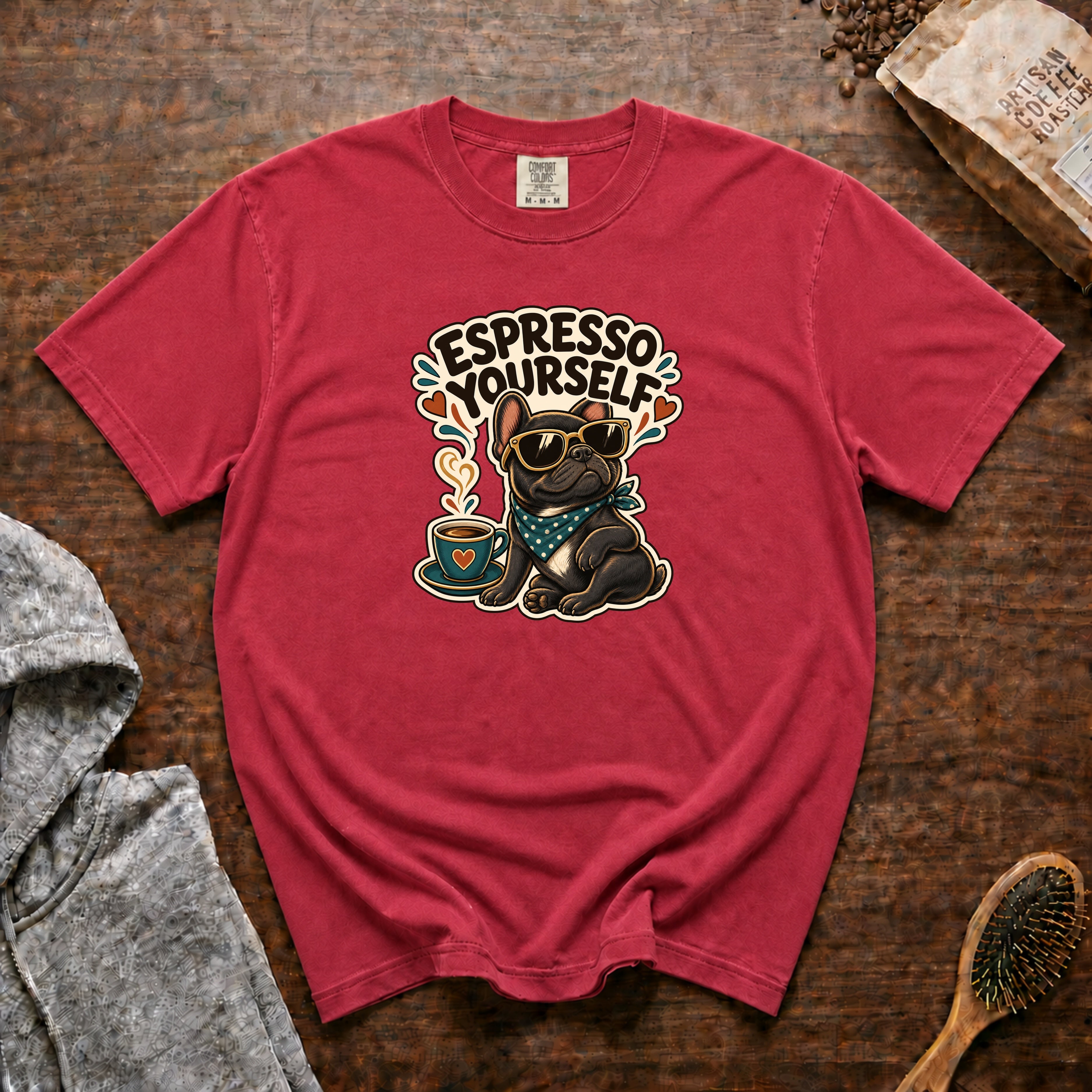 Espresso Yourself T-Shirt — Crimson