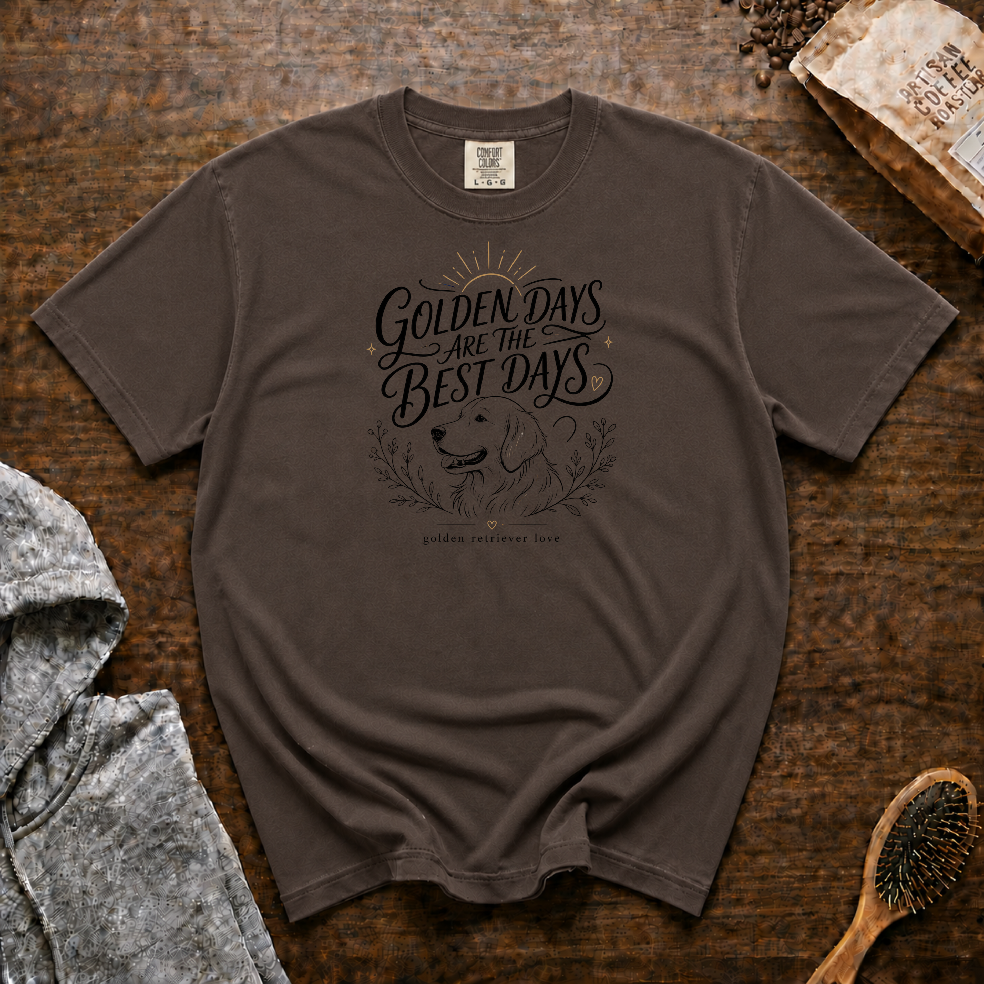 Golden Days Are The Best Days T-Shirt | Golden Retriever Tee