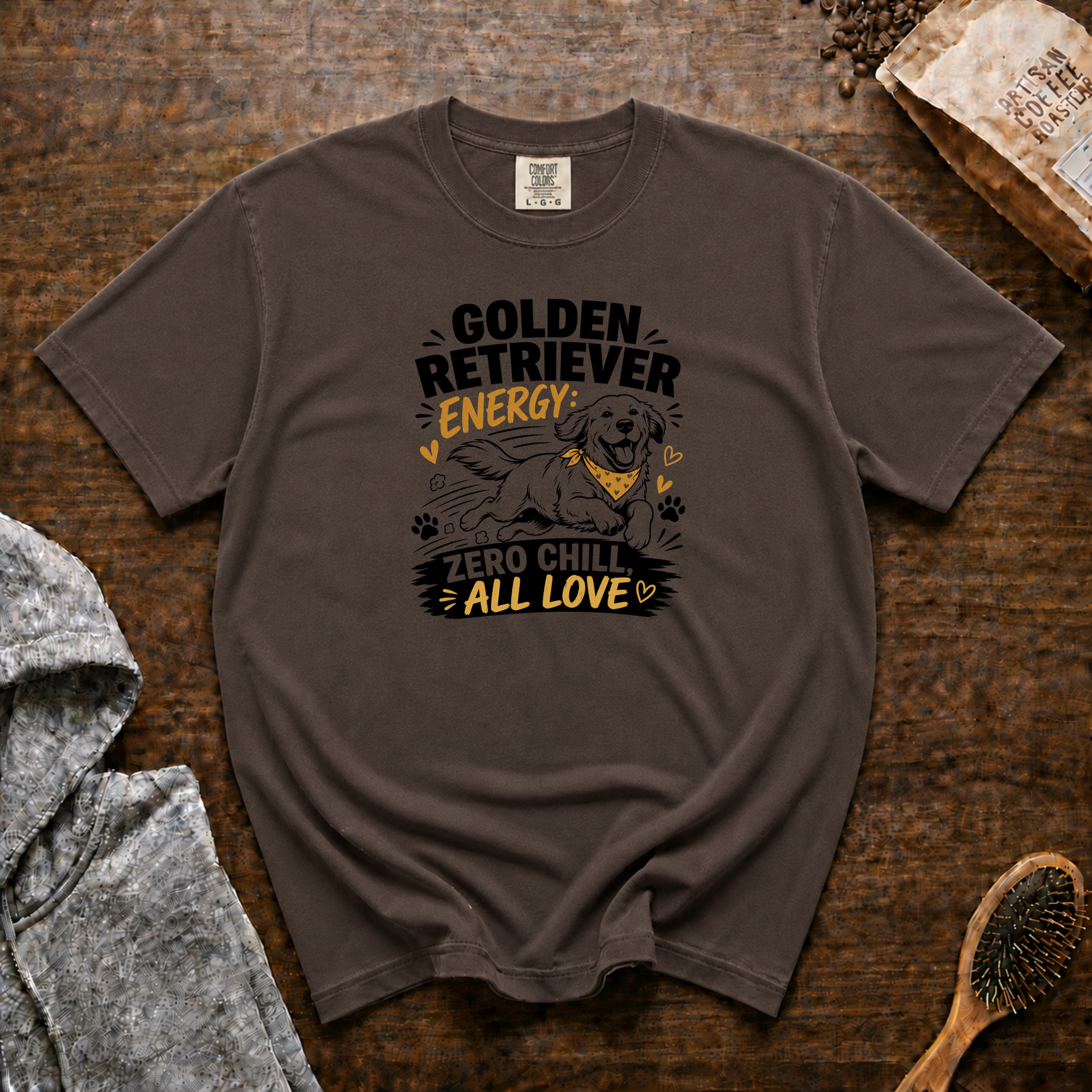 Golden Retriever Energy T-Shirt | Golden Retriever Dog Tee