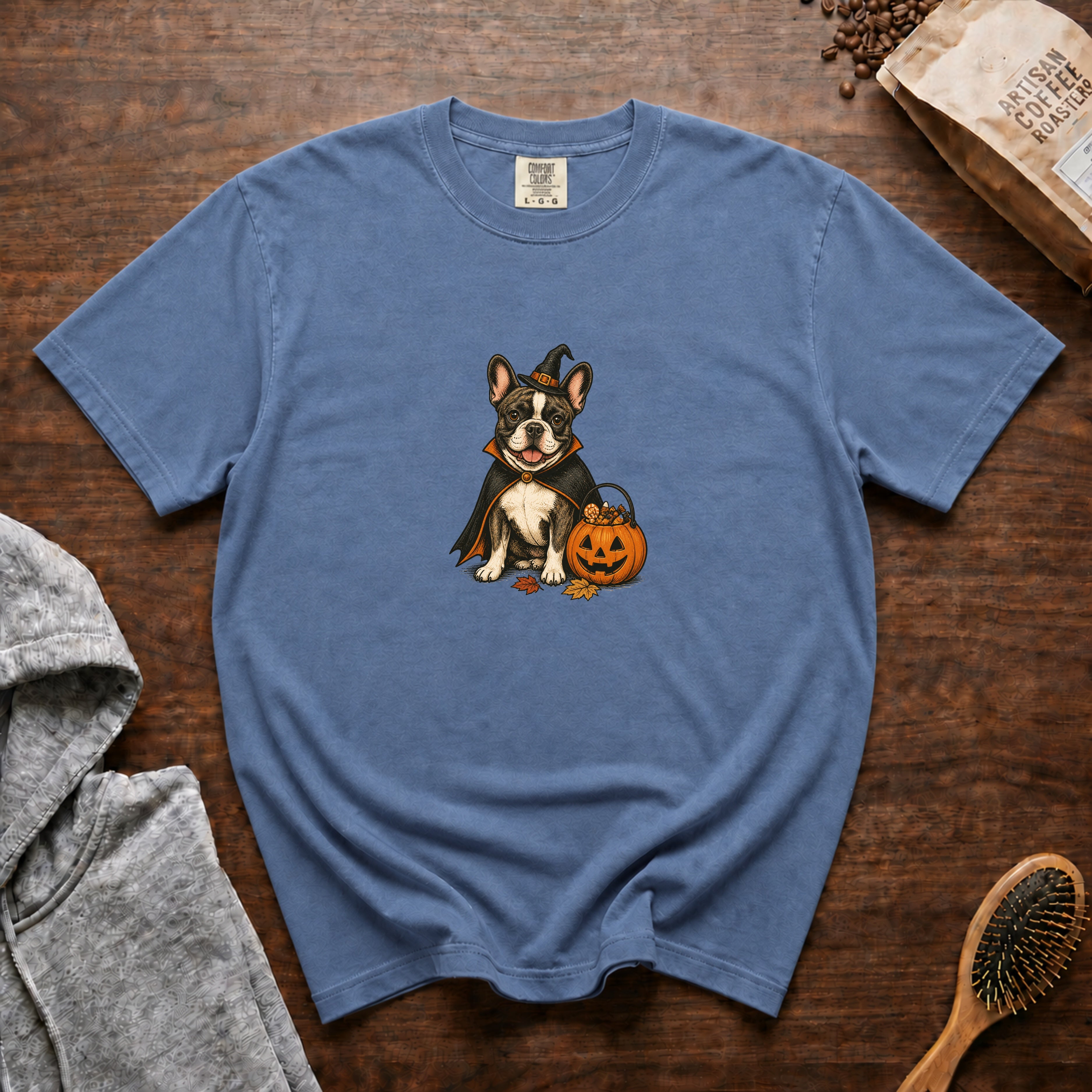 French Bulldog Halloween T-Shirt — Blue Jean