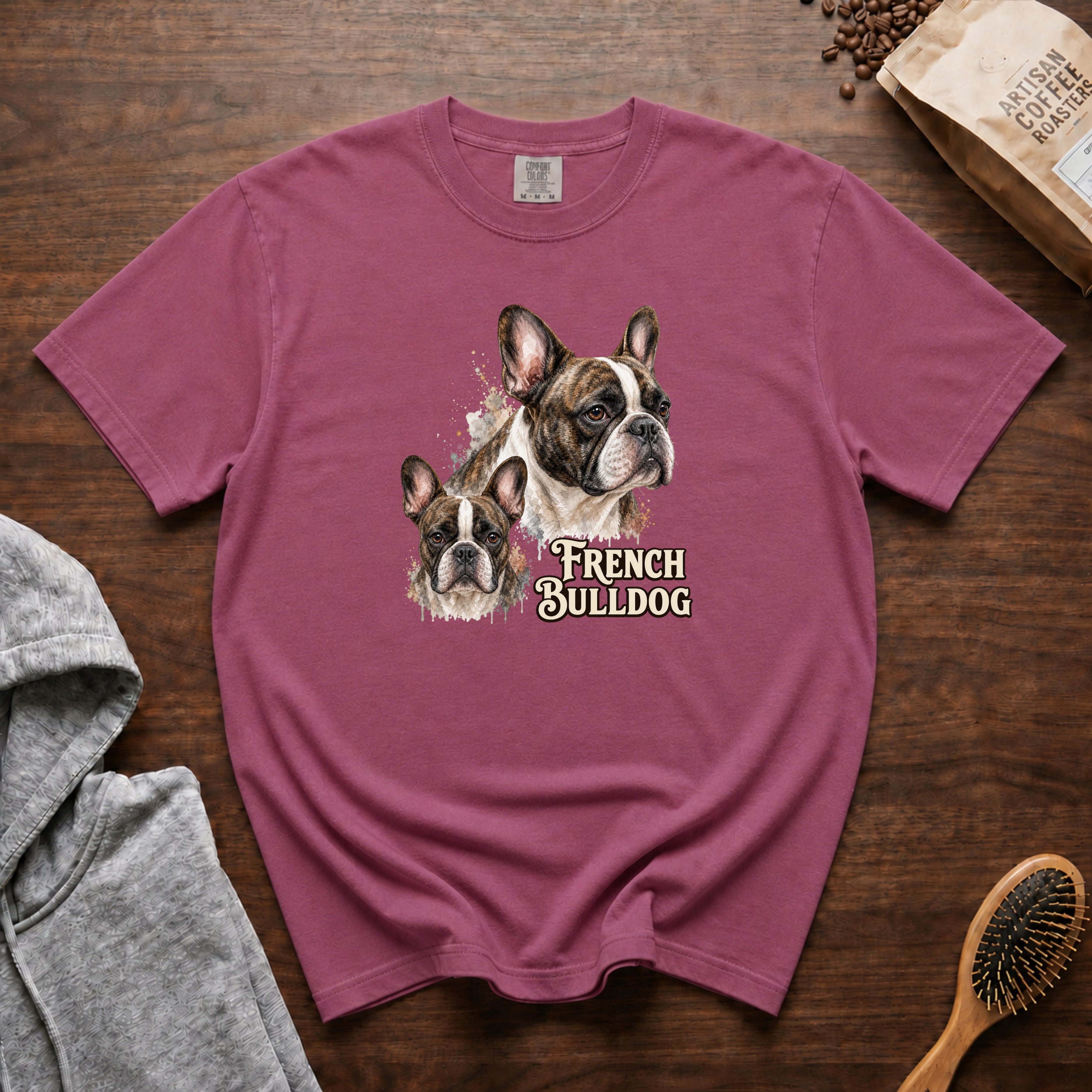French Bulldog T-Shirt — Berry