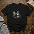 French Bulldog Tiny Cup Big Attitude 1T-Shirt — Black