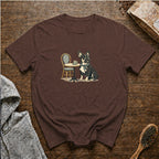 French Bulldog Tiny Cup Big Attitude 1T-Shirt — Espresso