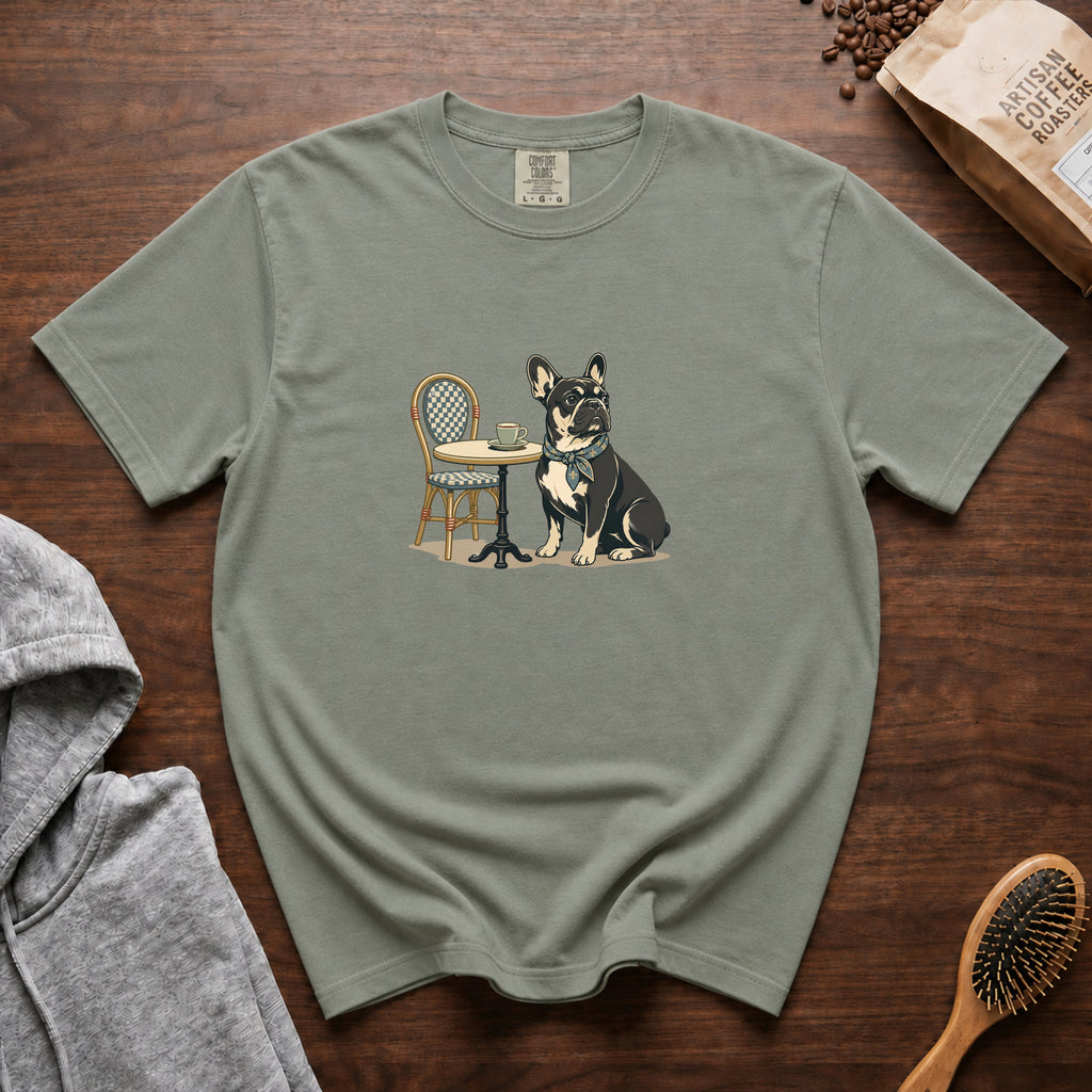 French Bulldog Tiny Cup Big Attitude T-Shirt — Bay