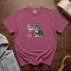 French Bulldog Tiny Cup Big Attitude T-Shirt — Berry