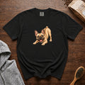 Frenchie, Play Bow T-Shirt — Black