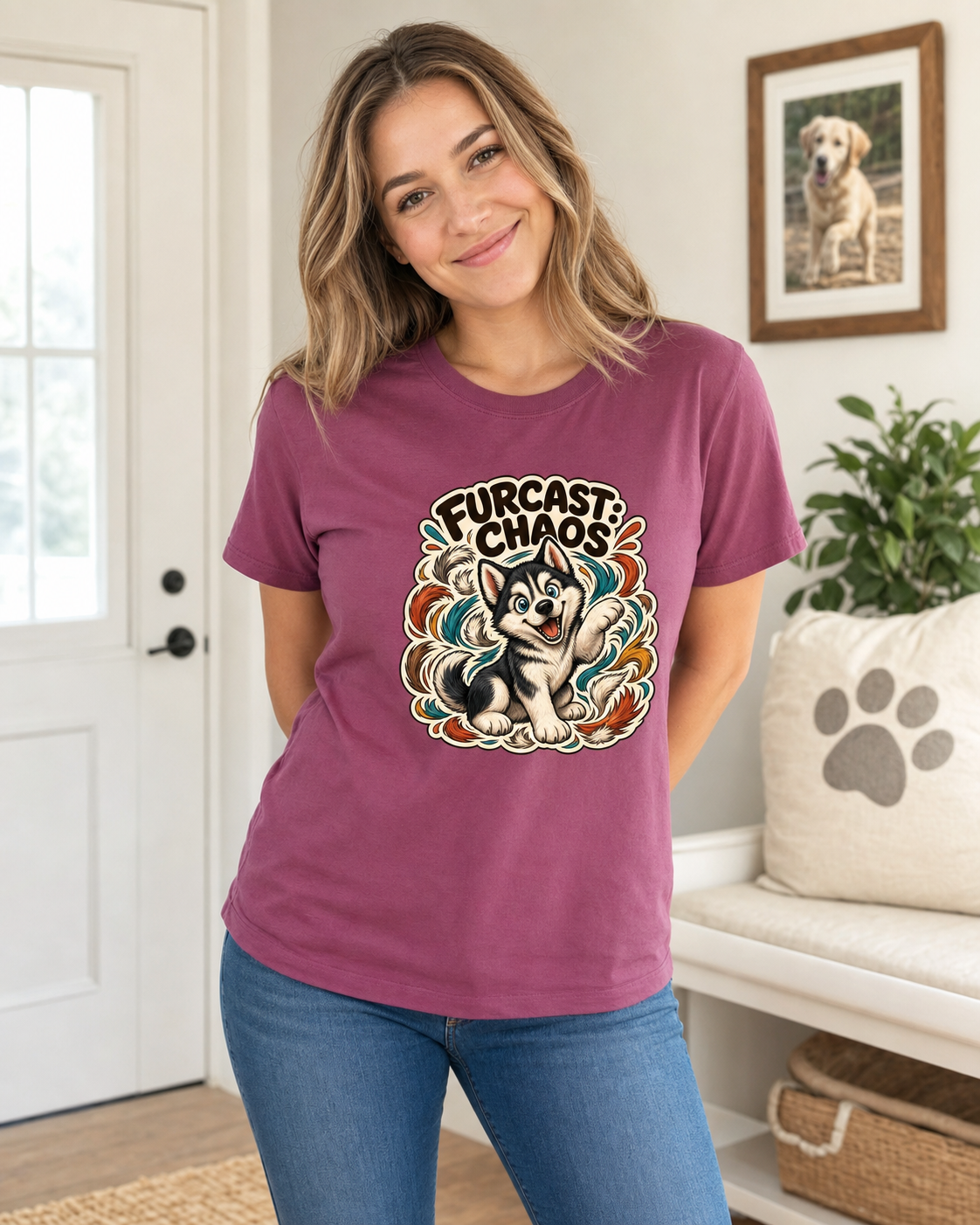 Furcast Chaos T-Shirt | Funny Dog Lover Tee