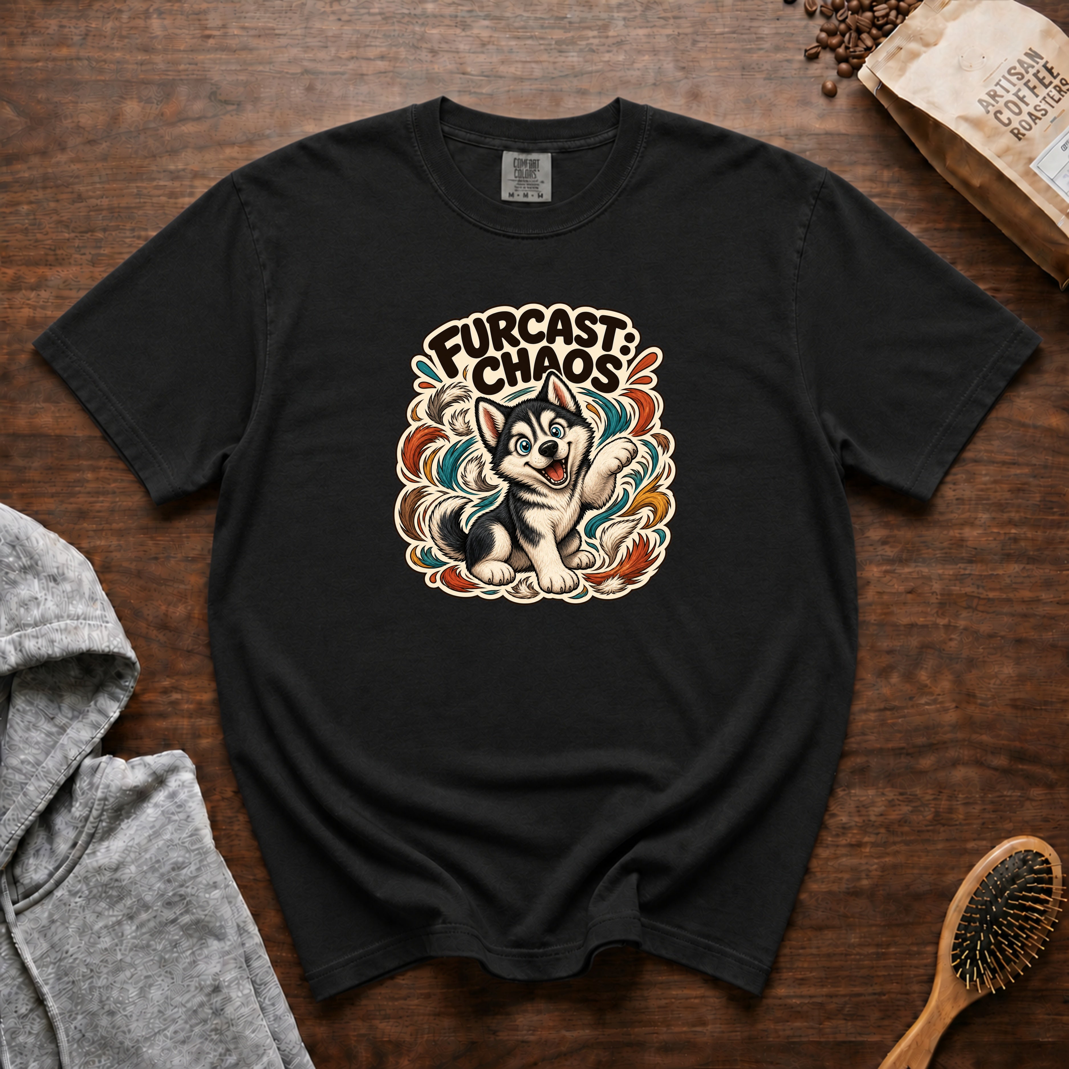 Furcast Chaos T-Shirt — Black