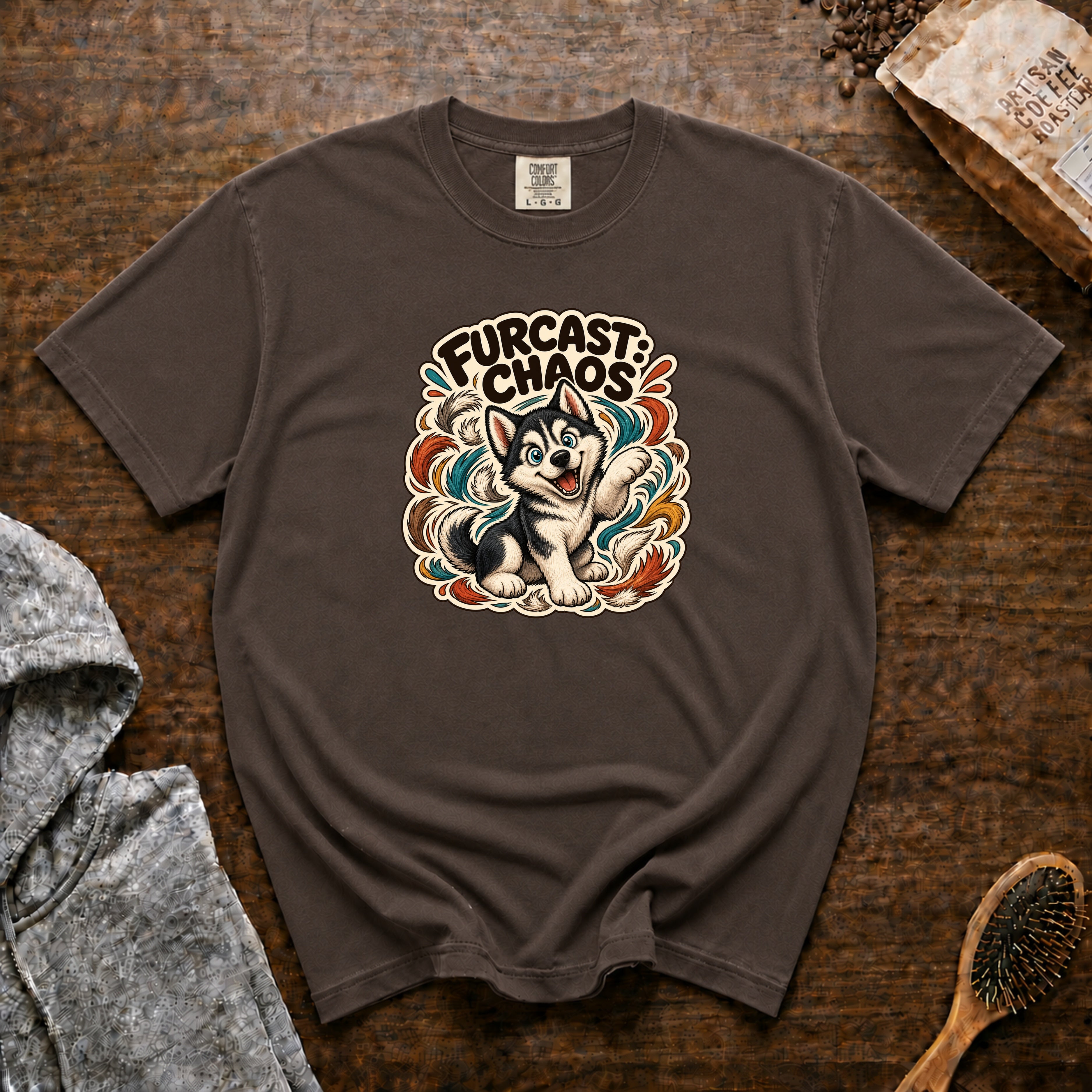 Furcast Chaos T-Shirt — Espresso