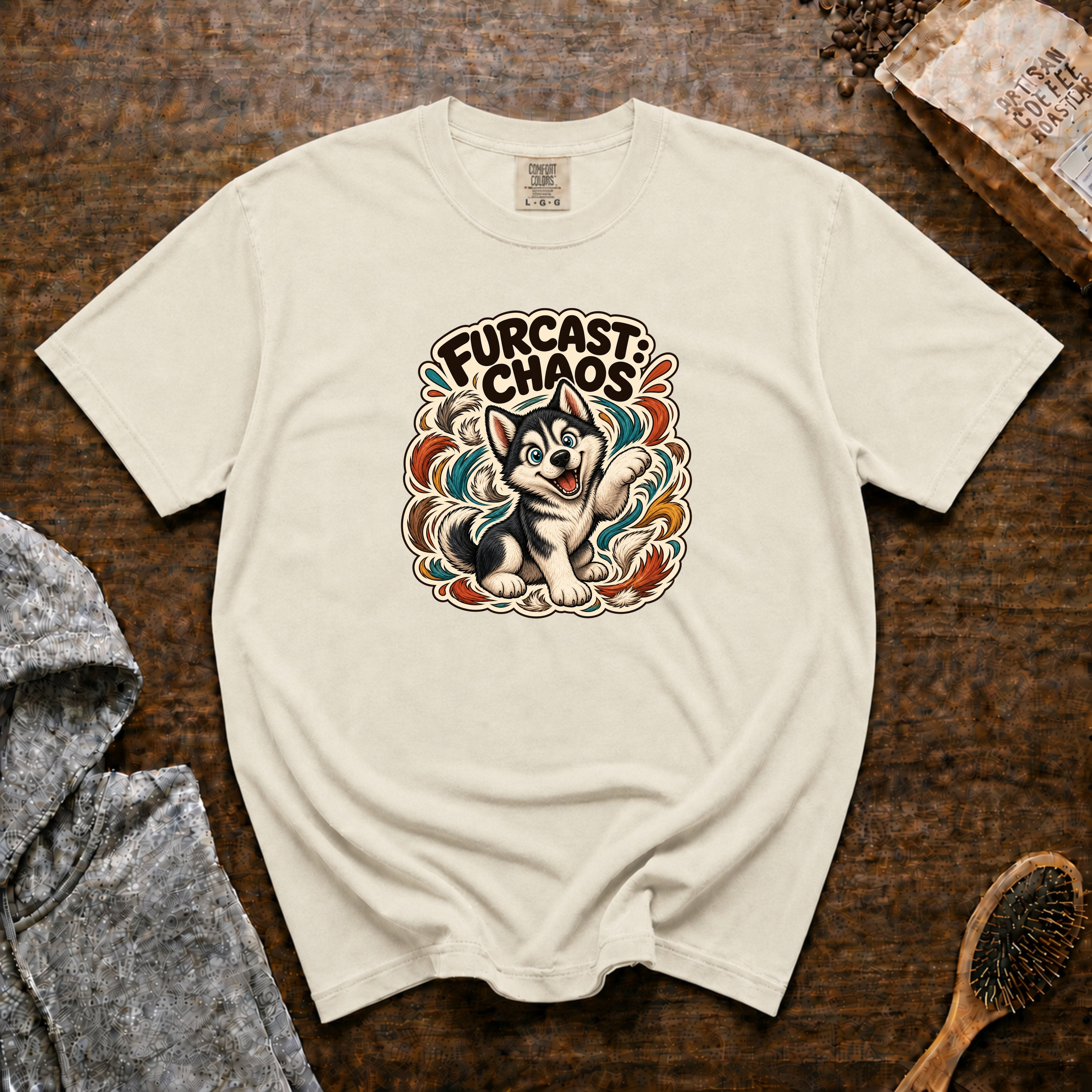 Furcast Chaos T-Shirt — Ivory
