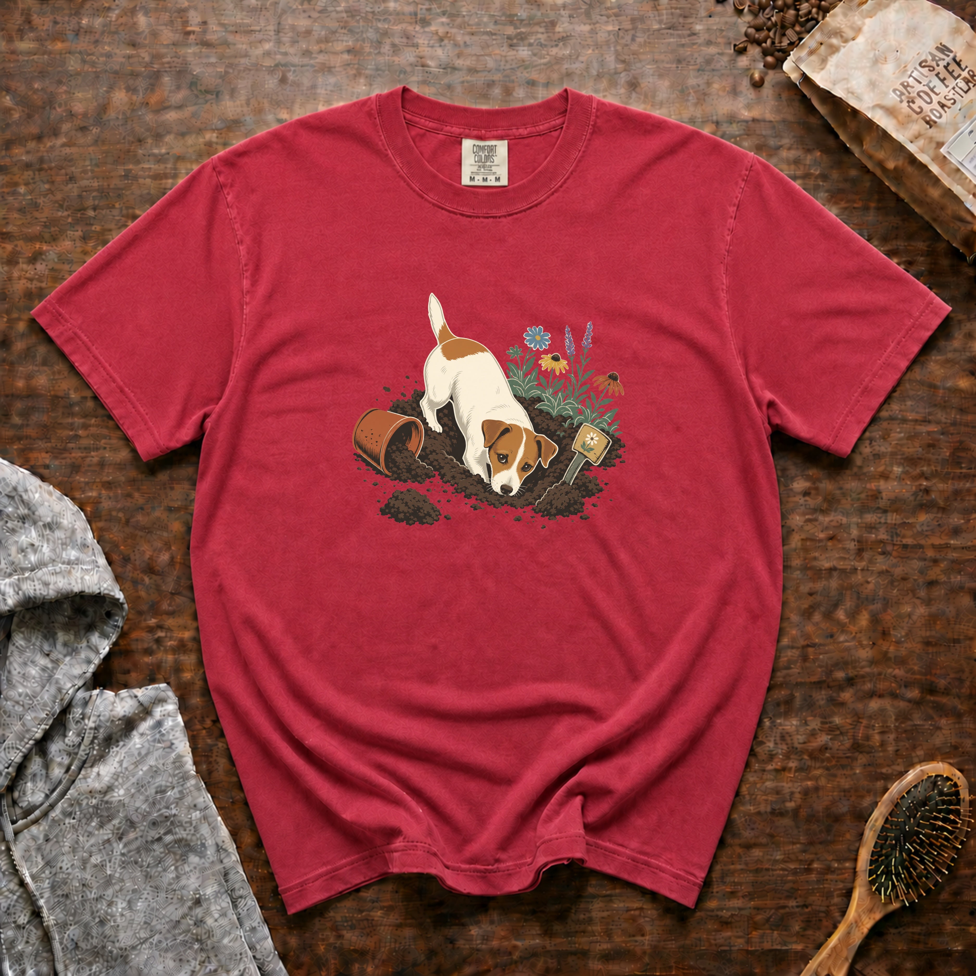 Garden Department T-Shirt — Crimson
