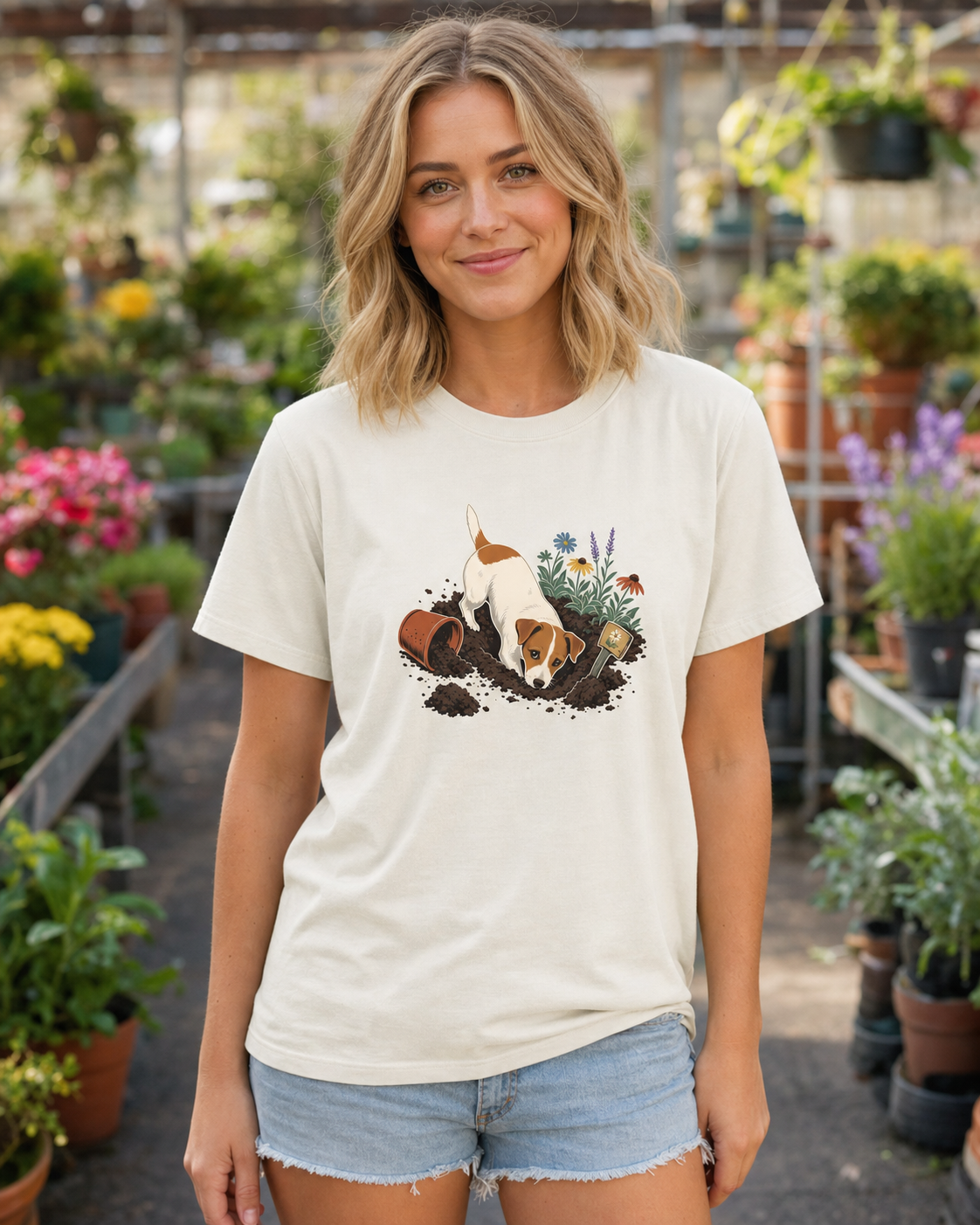 Garden Department T-Shirt | Funny Dog Lover Garden Tee