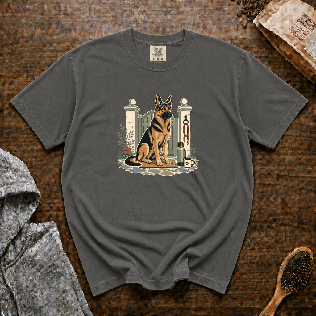 German Shepherd Dog Watch Post 1 T-Shirt — Pepper