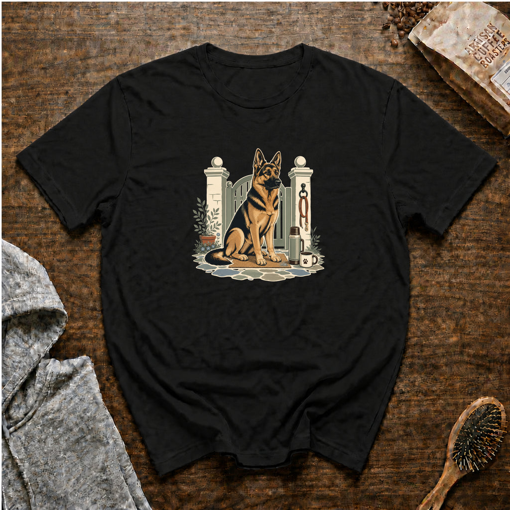 German Shepherd Dog Watch PostT-Shirt — Black