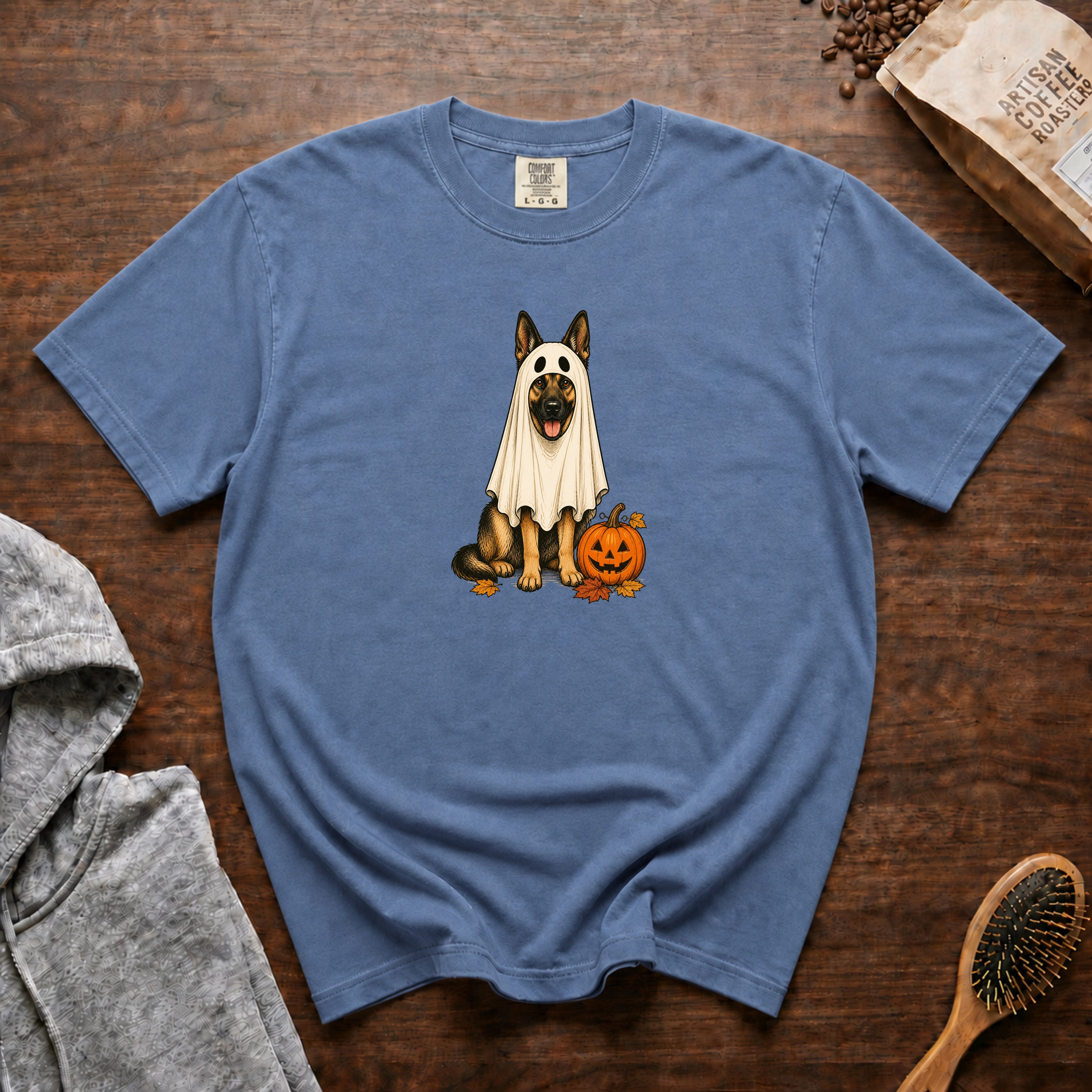 German Shepherd Halloween T-Shirt — Blue Jean