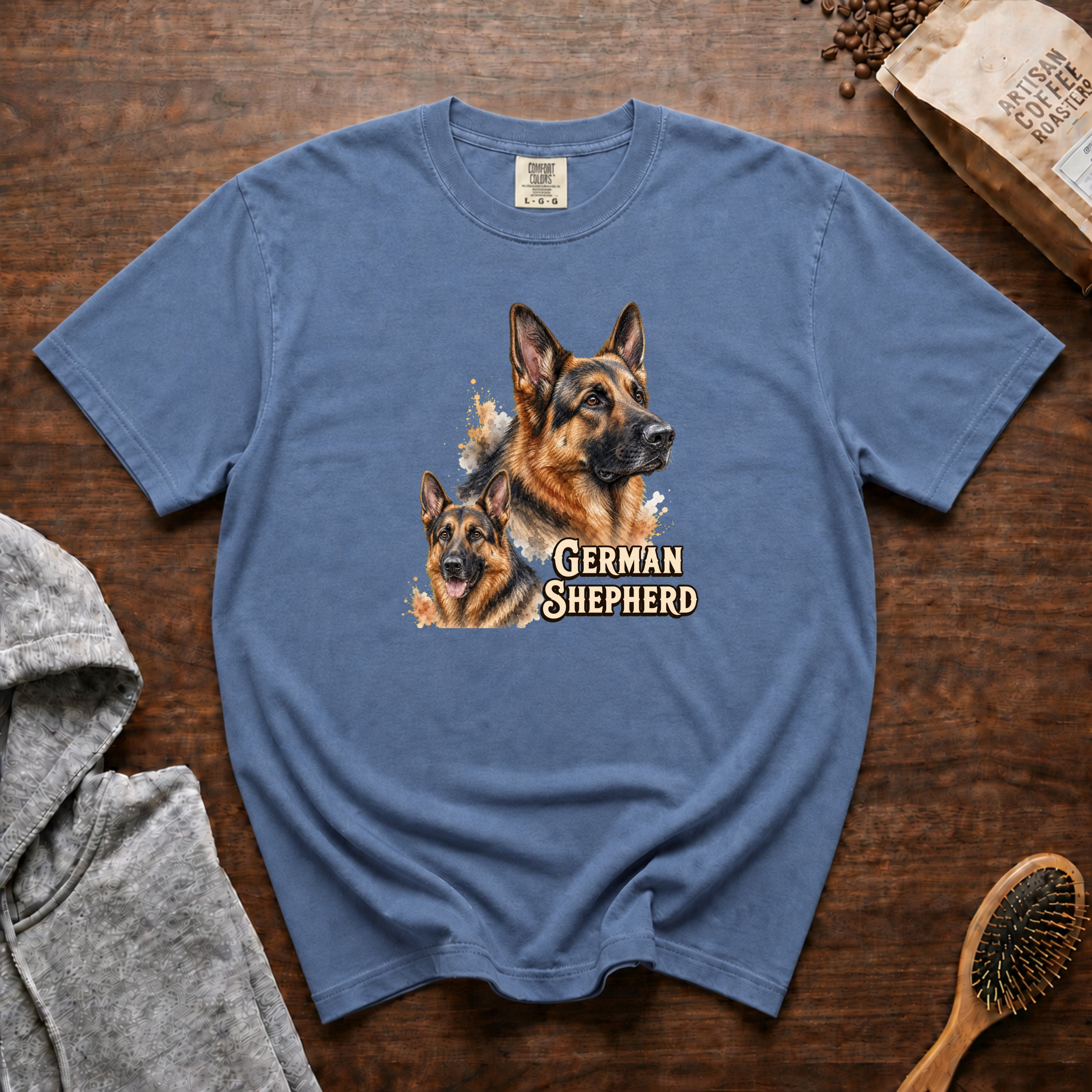 German Shepherd T-Shirt — Blue Jean