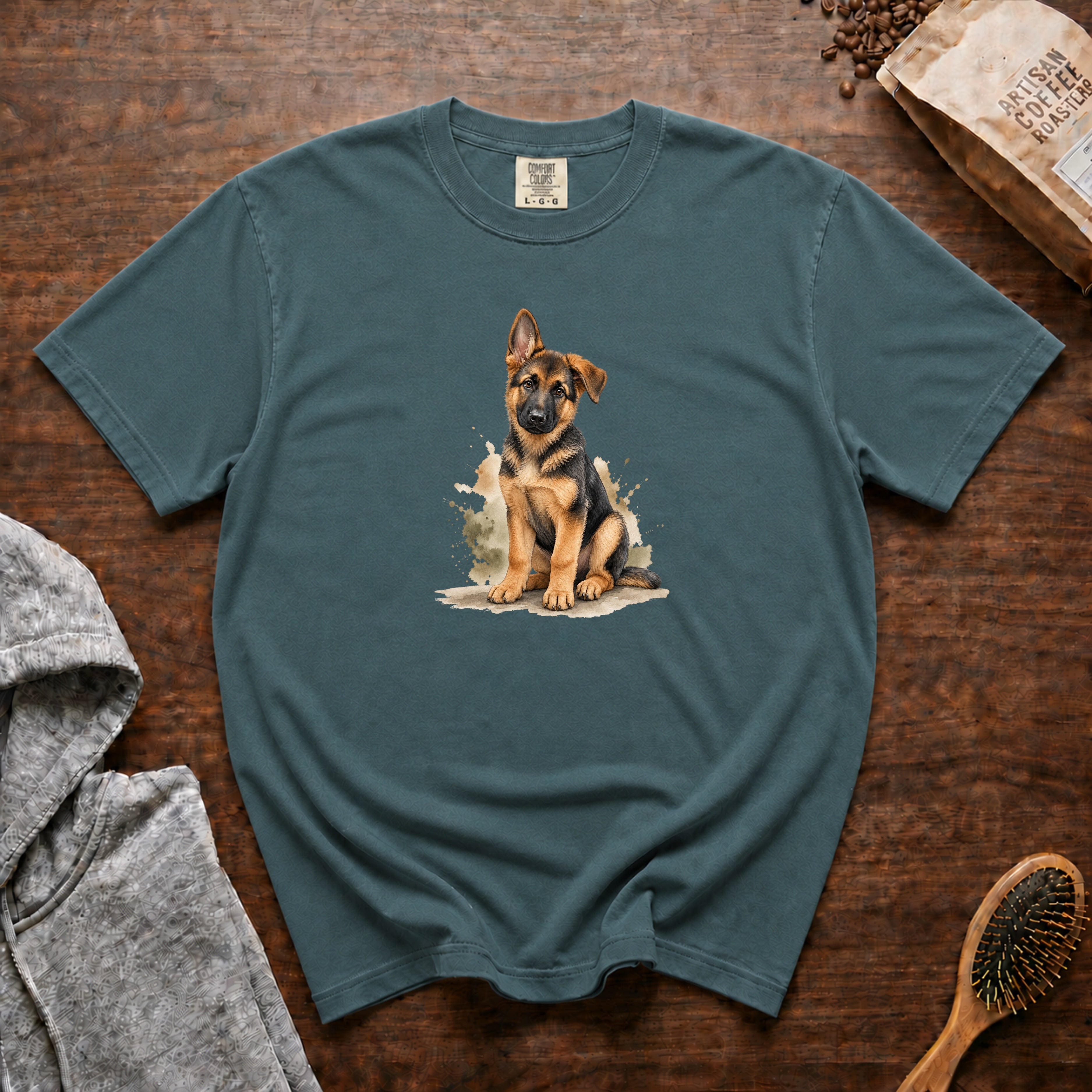 German Shepherd What T-Shirt — Blue Spruce