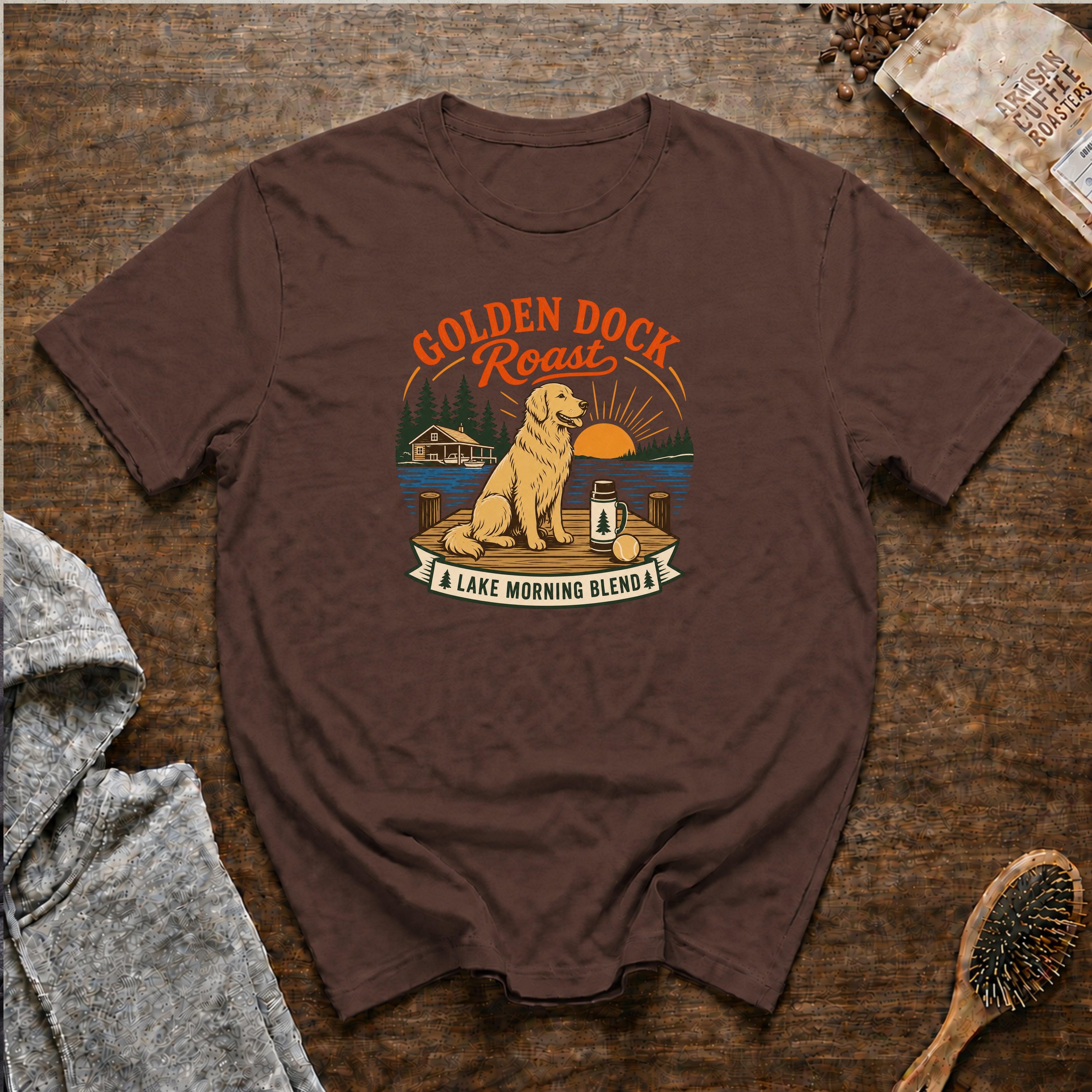 Golden Dock RoastT-Shirt — Espresso