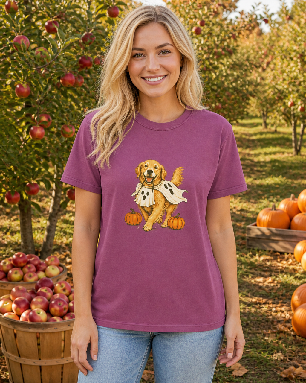 Golden Retriever Halloween T-Shirt