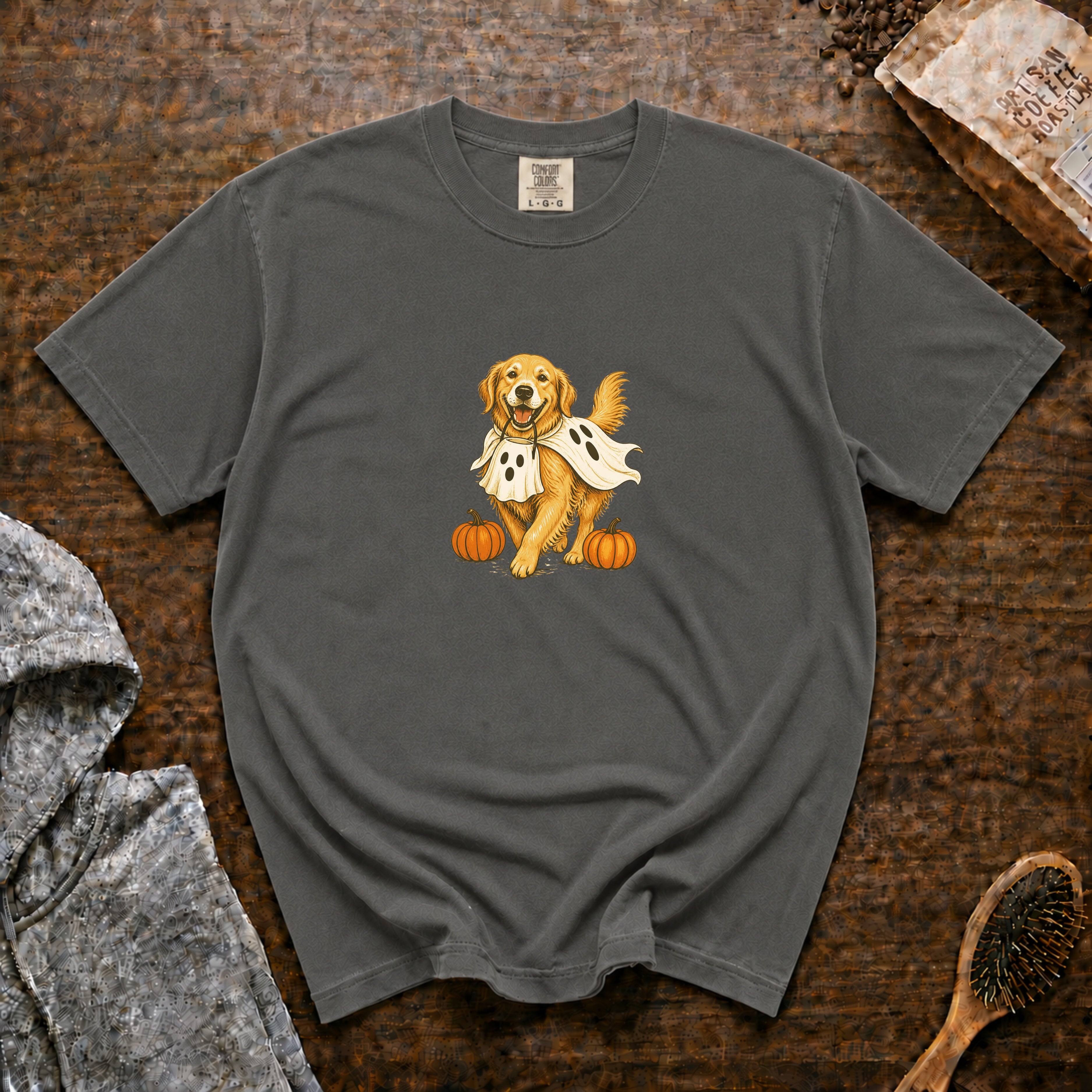 Golden Retriever Halloween T-Shirt — Pepper