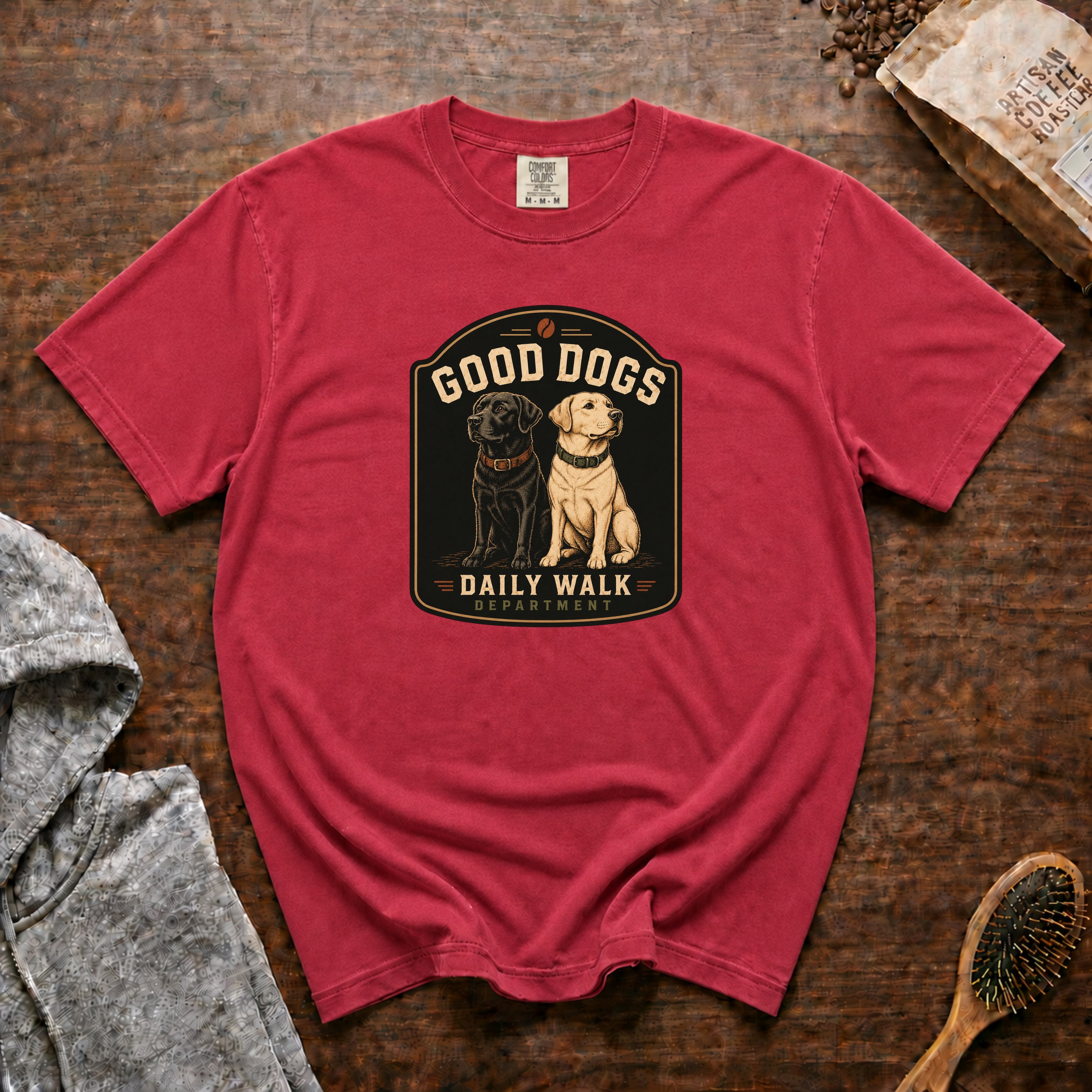 Good Dogs T-Shirt — Crimson